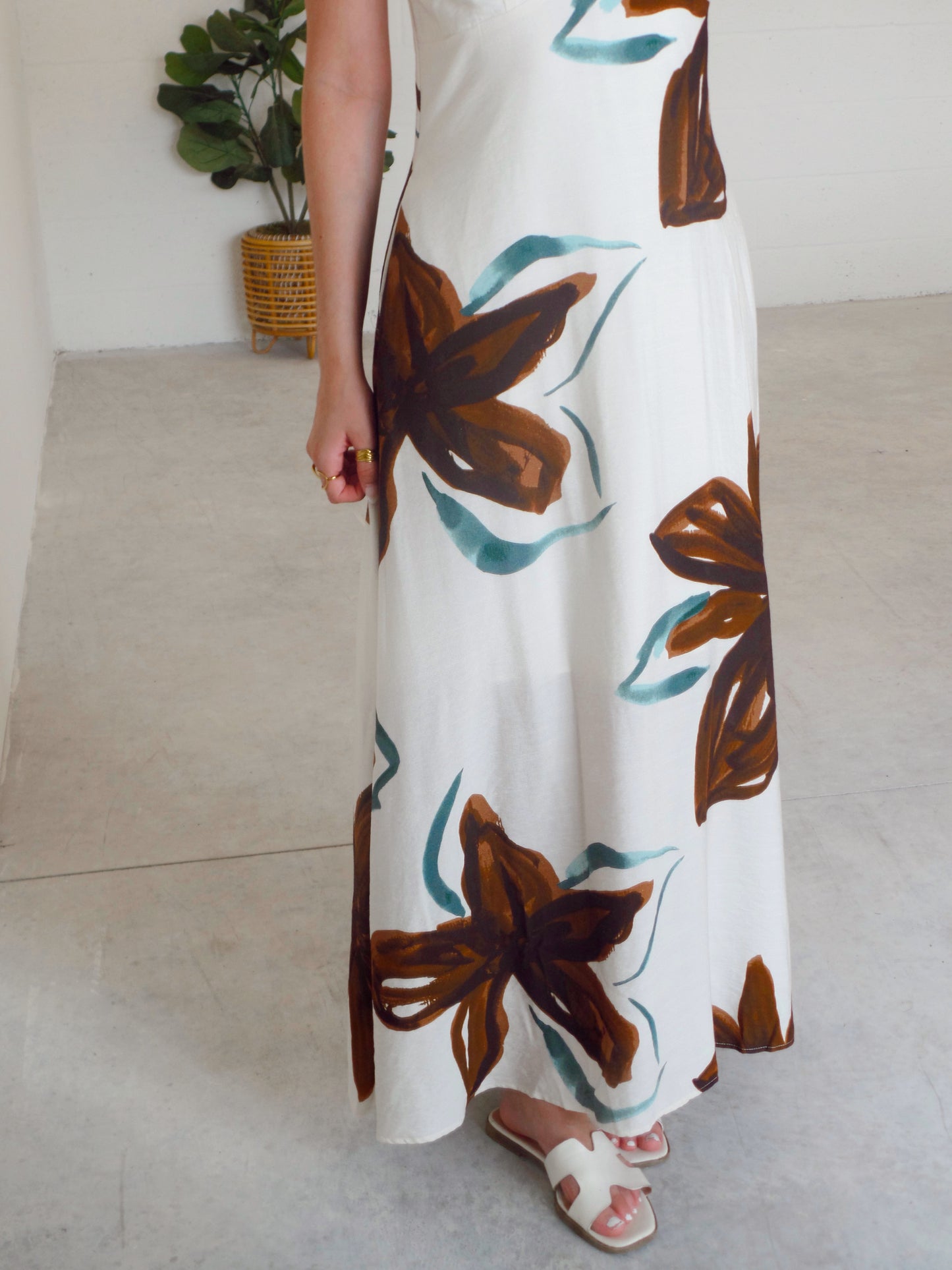 Fallen Petals Maxi Dress