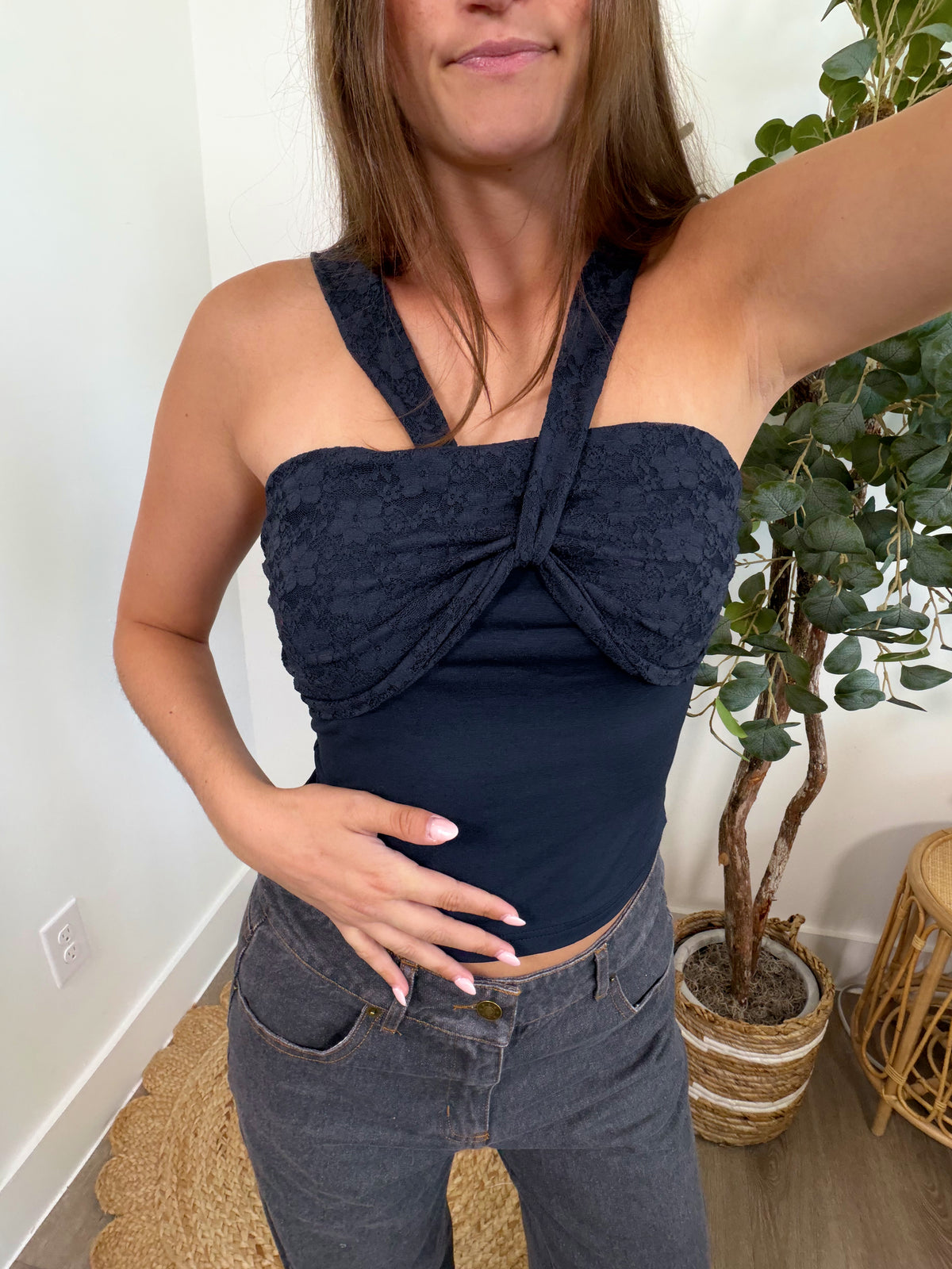 Hadley Lace Halter Top
