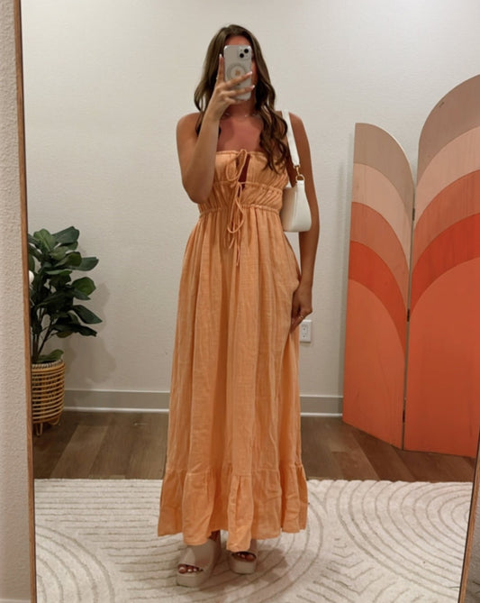 Aperol Spritz Maxi Dress