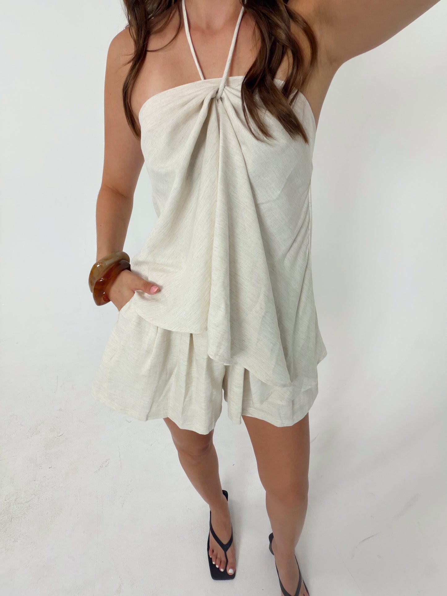 Linen Short Set