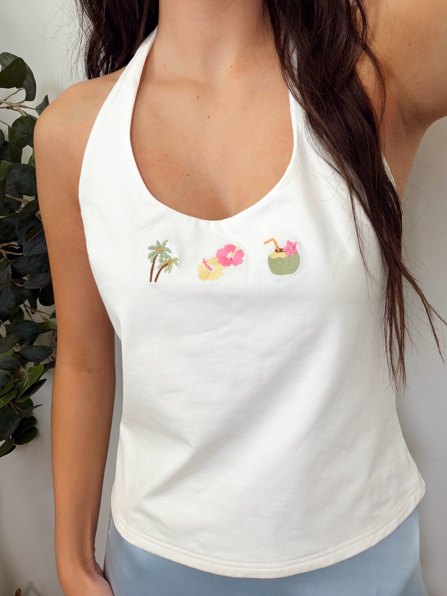 Summer Embroidered Halter