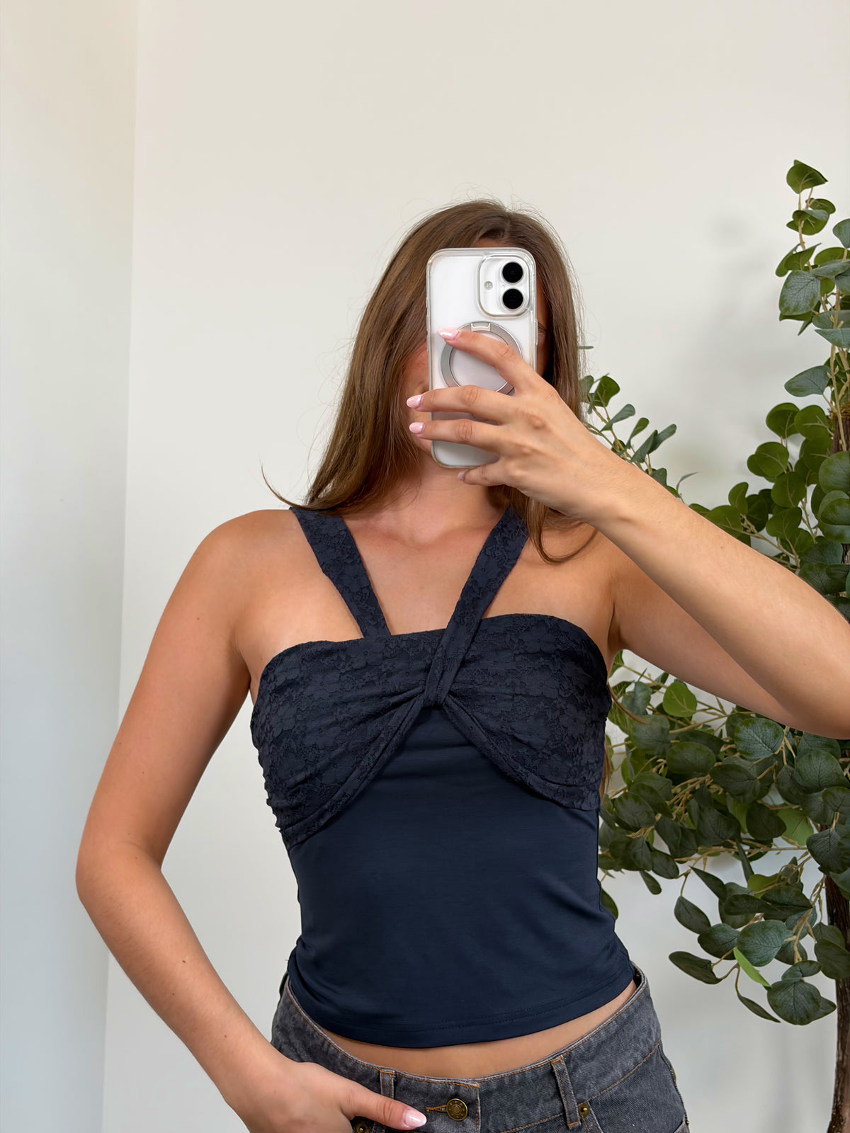 Hadley Lace Halter Top
