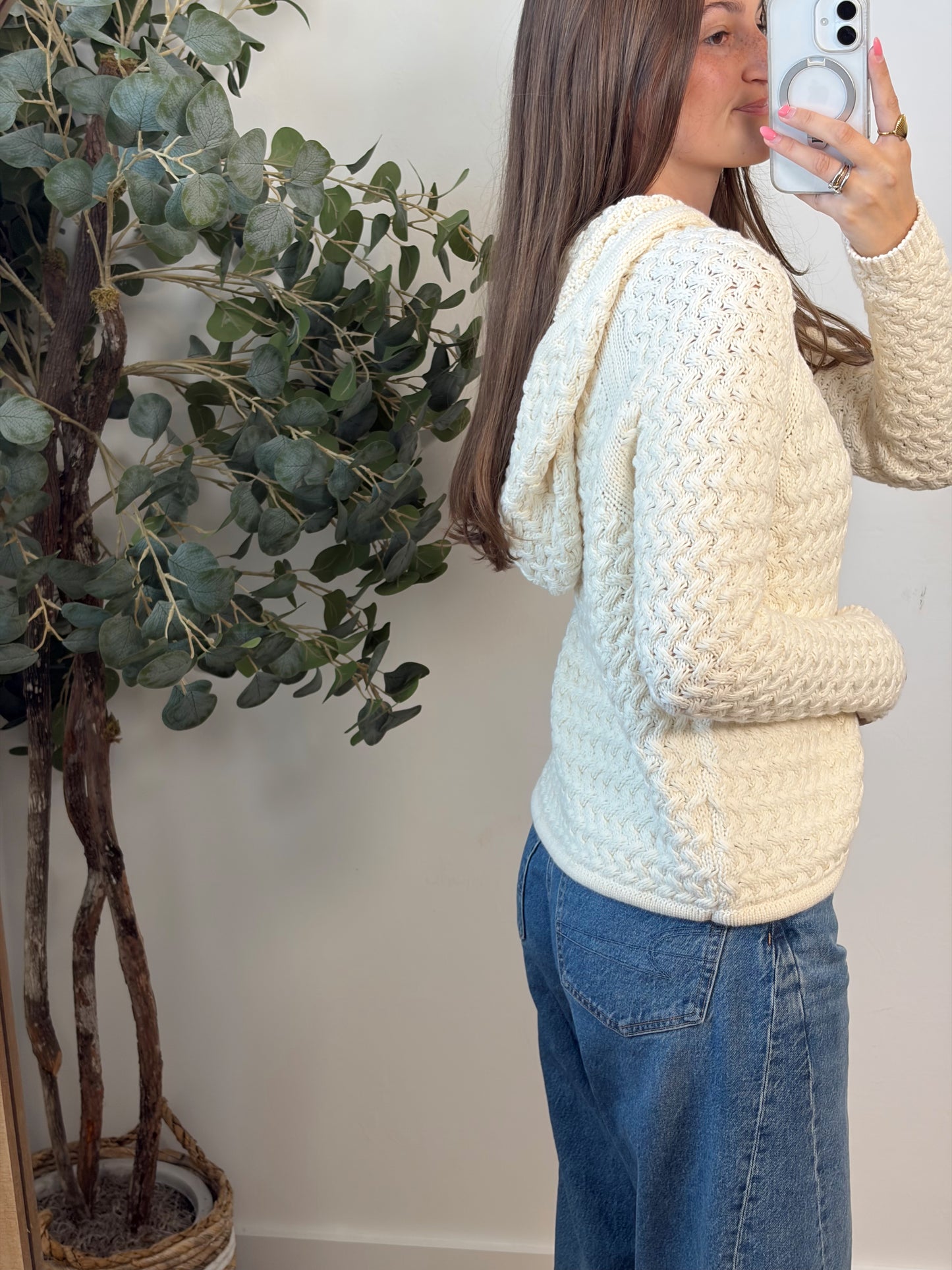 One Button Knit Cardigan