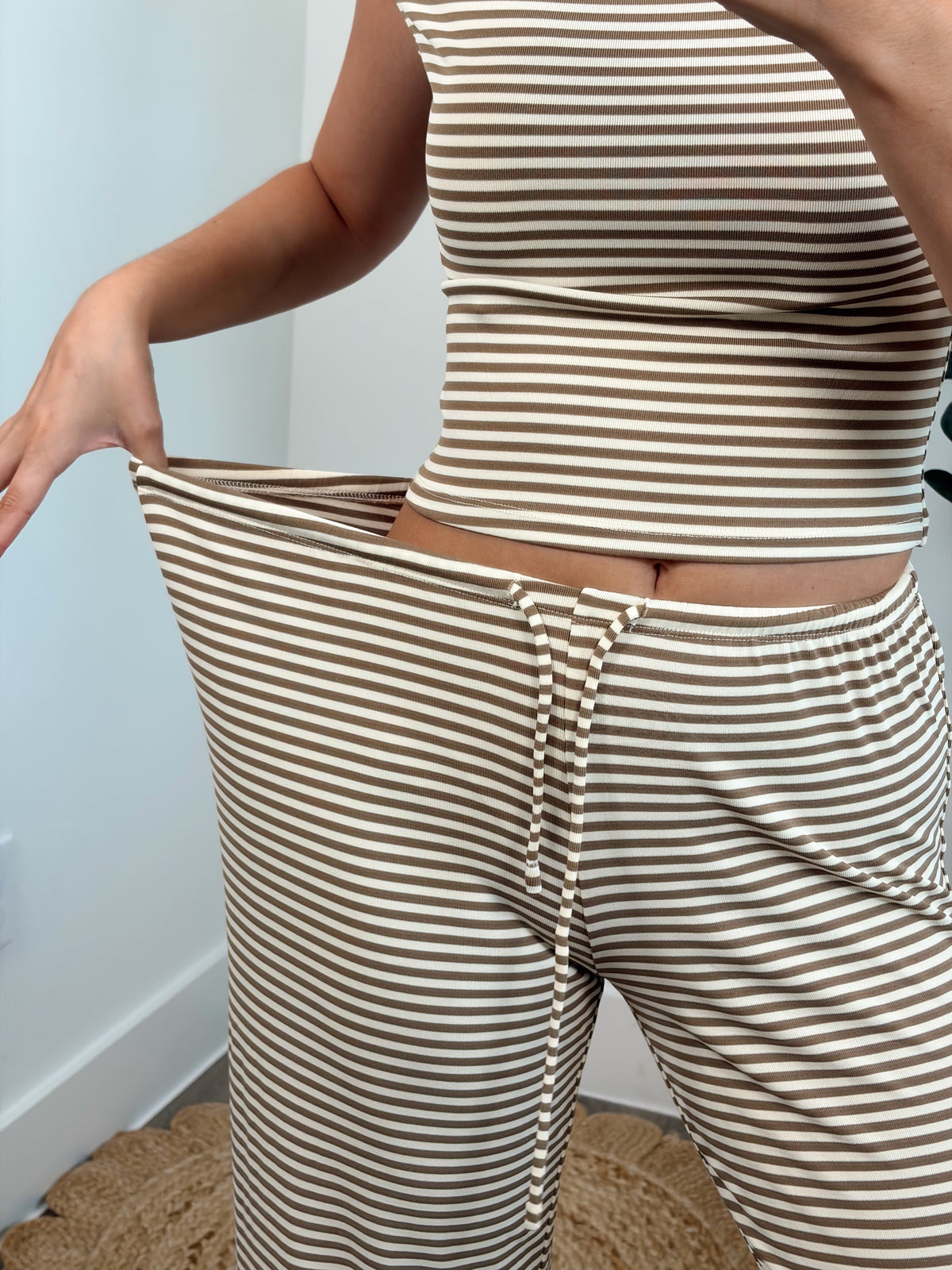 Veronica Ruffle Stripe Set