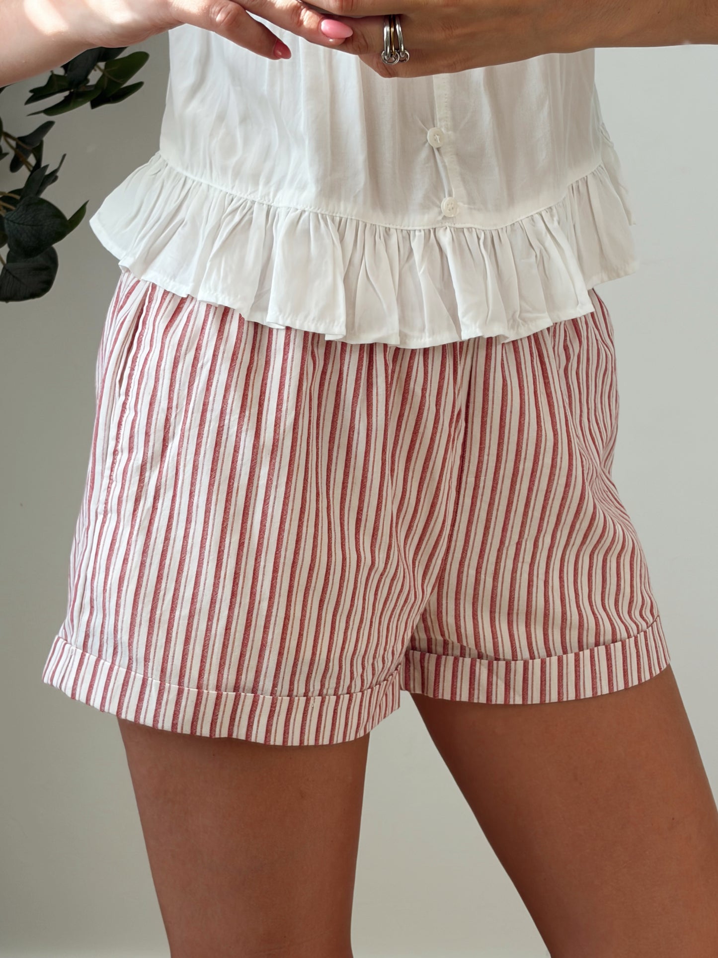Cherry Stripe Short