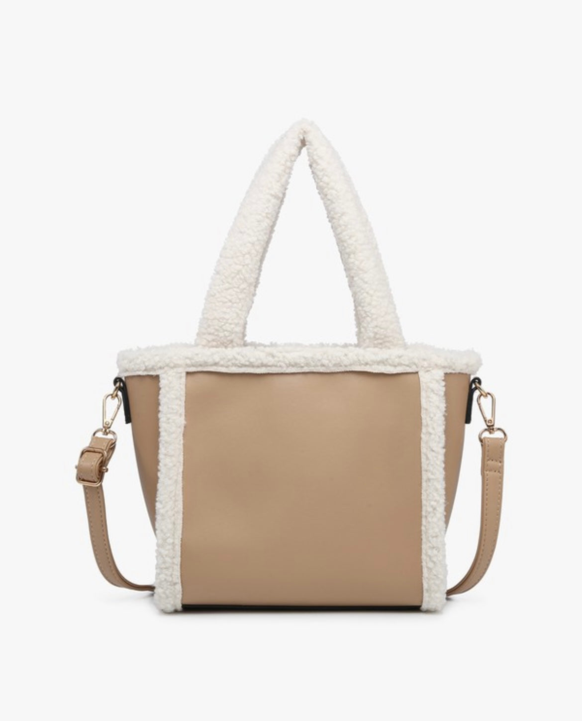 Sherpa Trim Crossbody