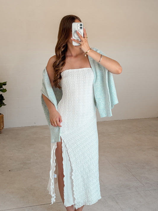 The Sandbar Lace Midi Dress