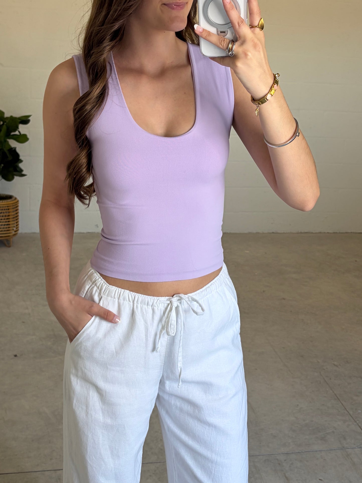 Lilac Seamless Tank