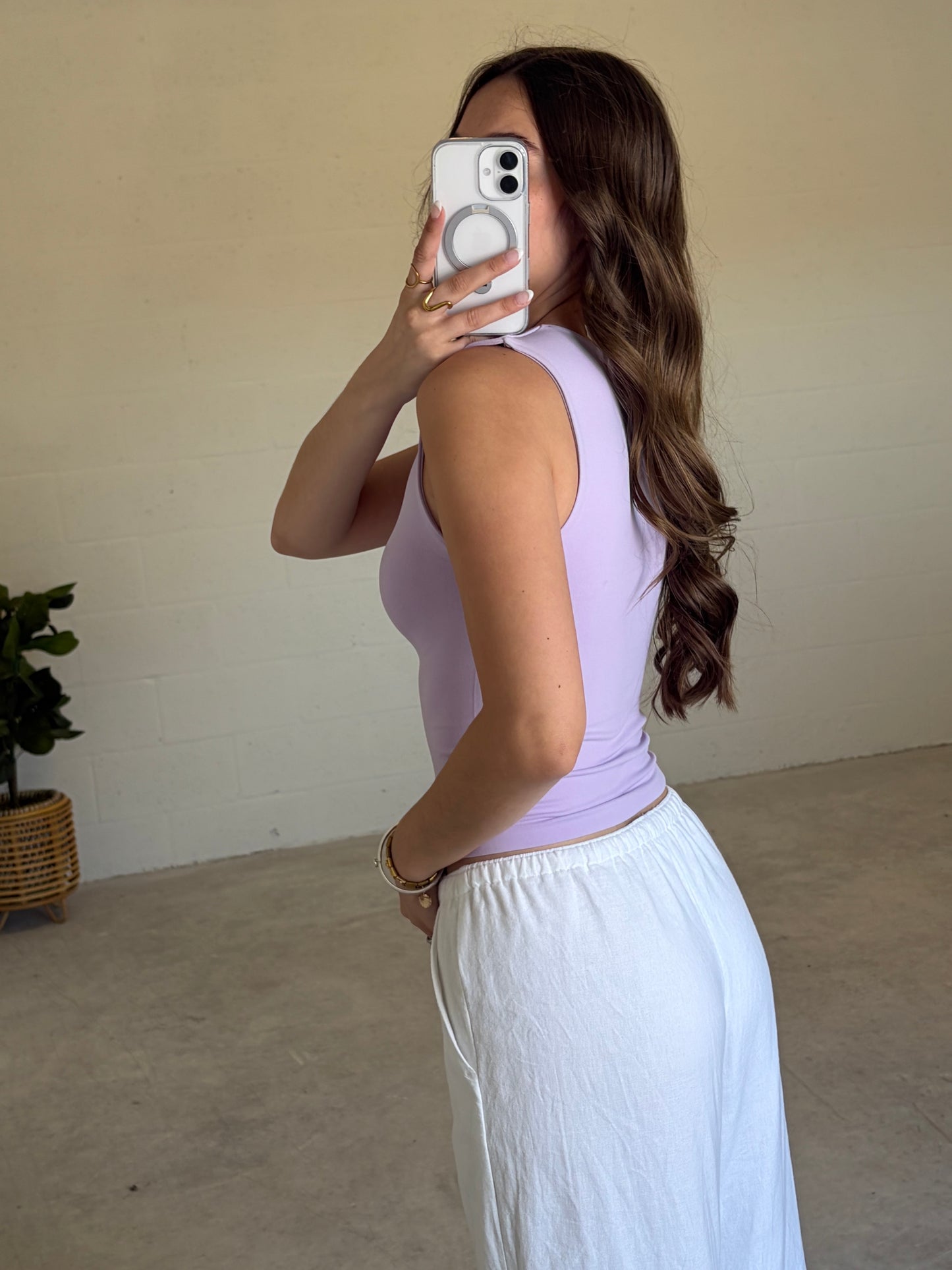Lilac Seamless Tank