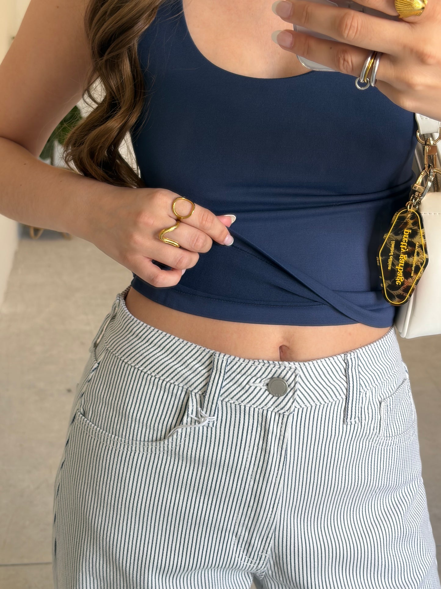 Navy Seamless Tank