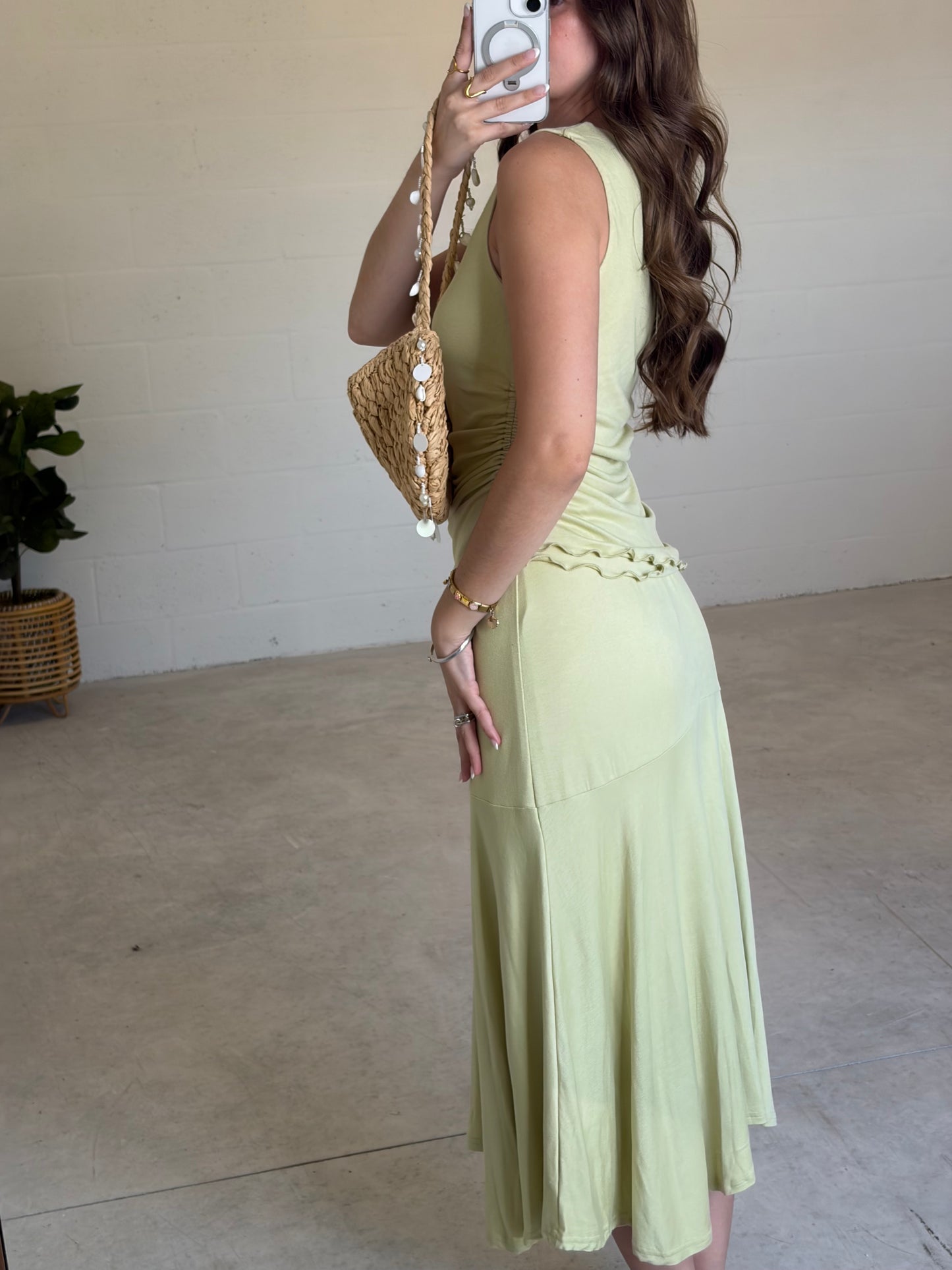 Lime Light Skirt Set