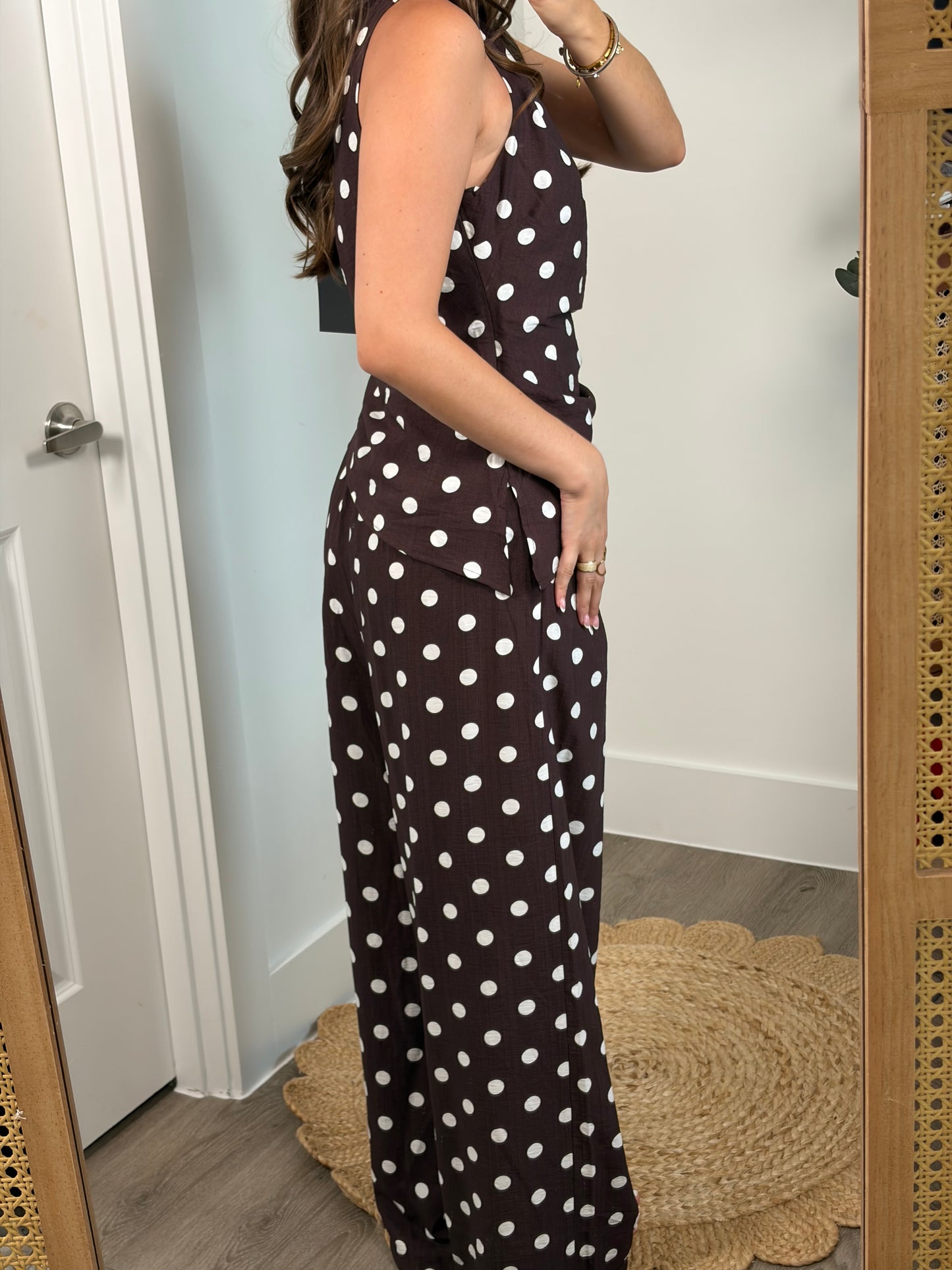Fall Spotted Pant Set