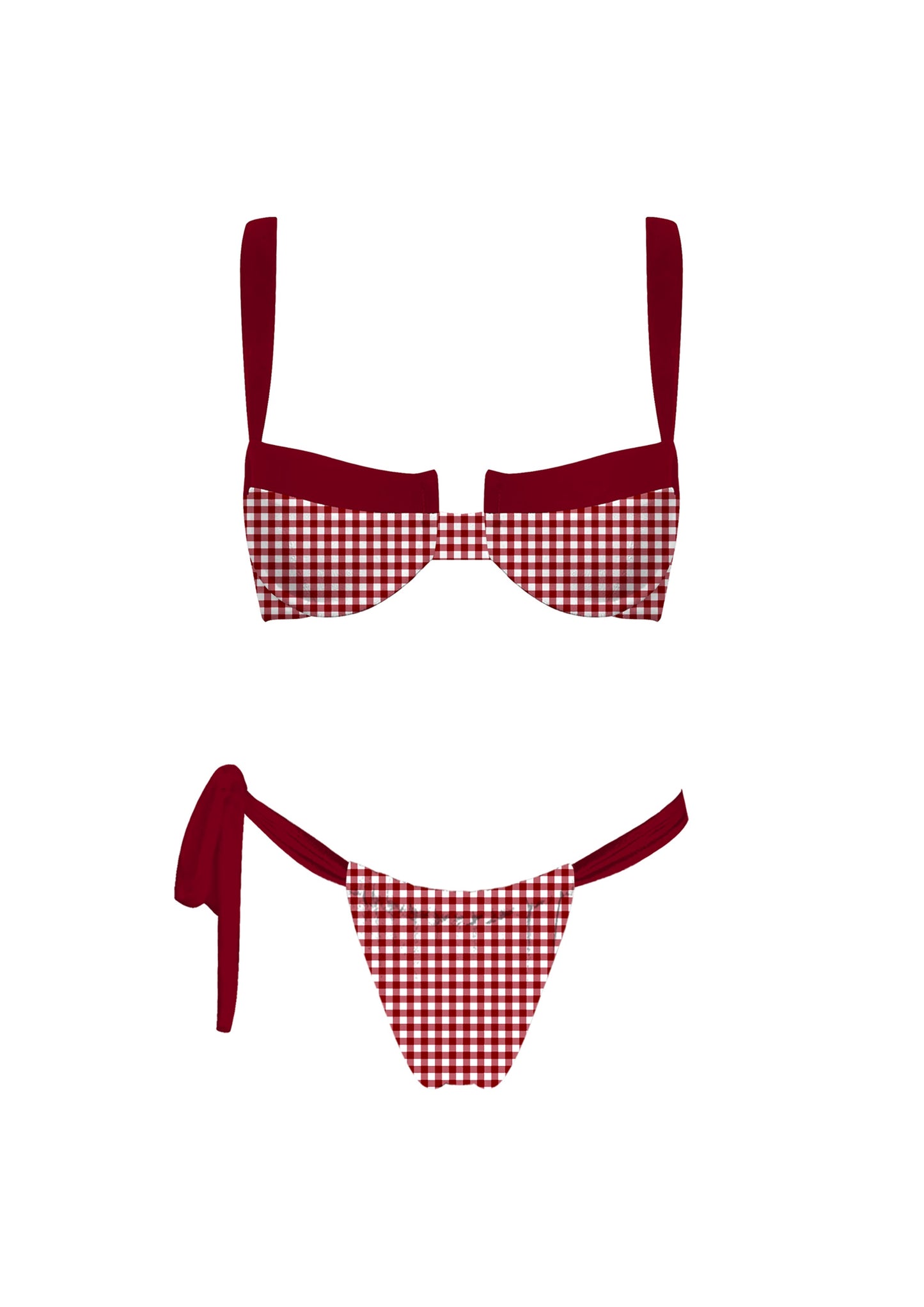 Gingham Summer Bikini Set