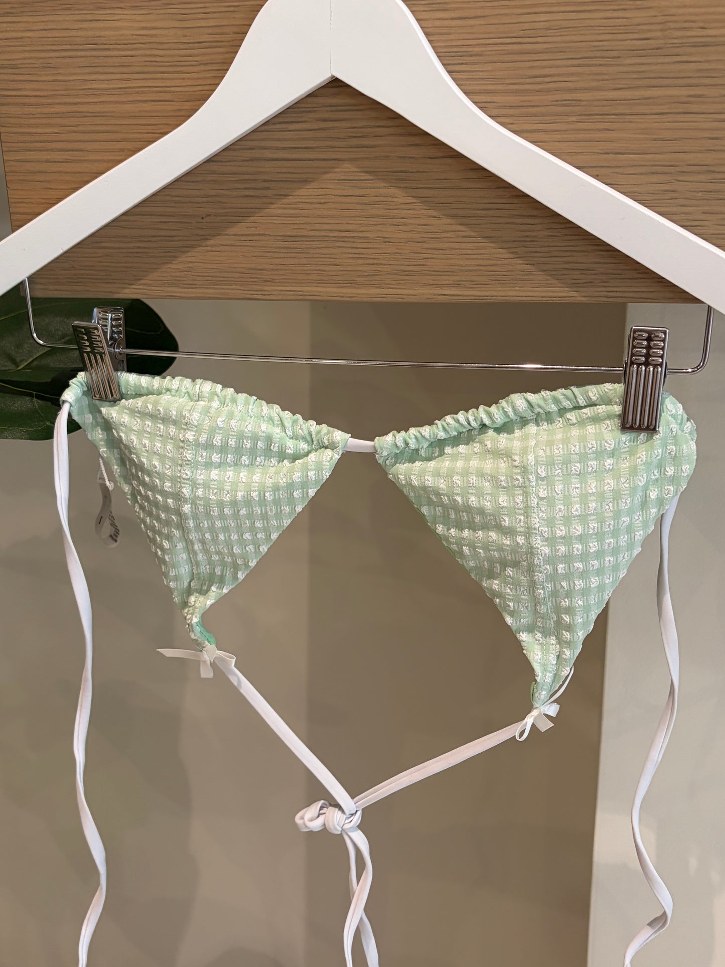 Mint Gingham Bikini
