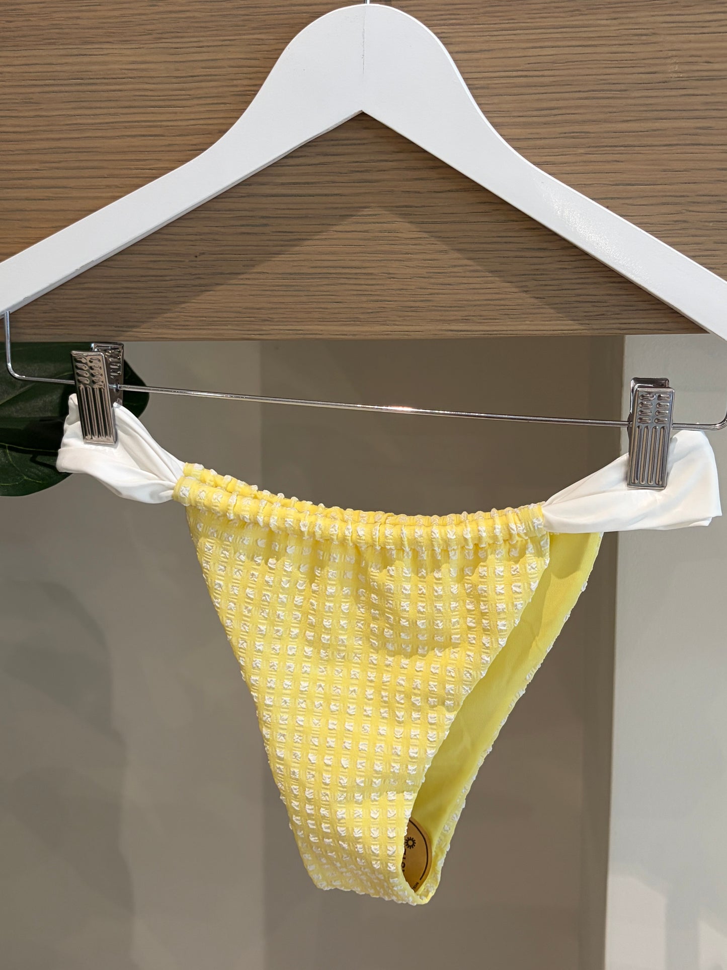 Lemon Drop Gingham Bikini