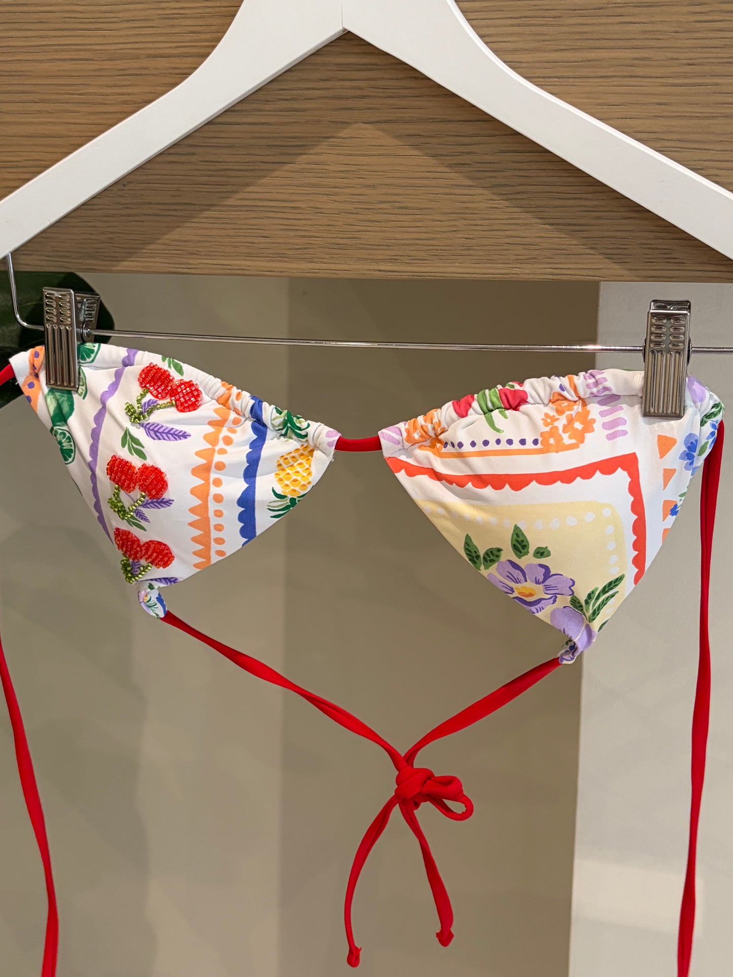 Cherry Beaded Reversible Bikini