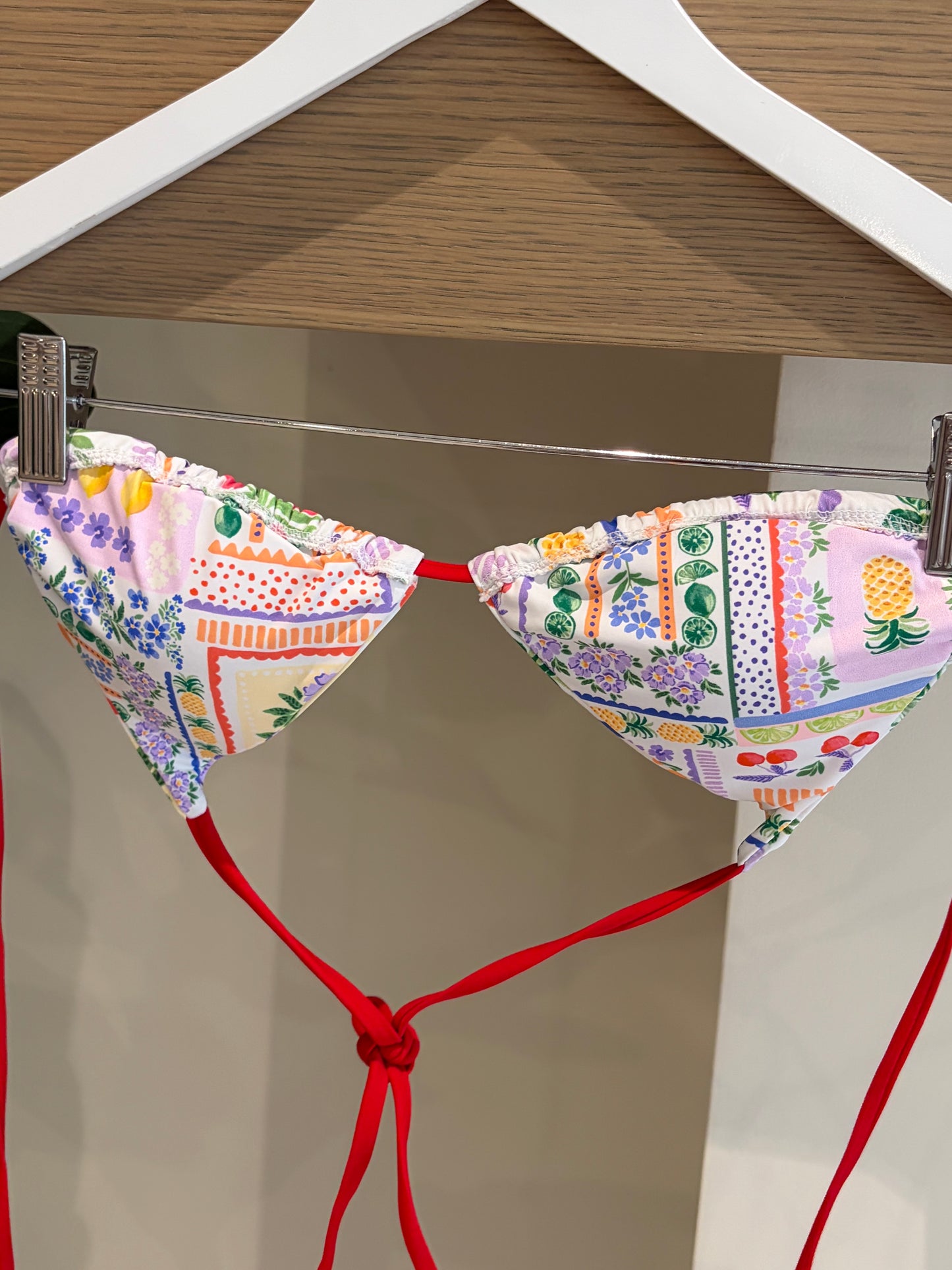 Cherry Beaded Reversible Bikini