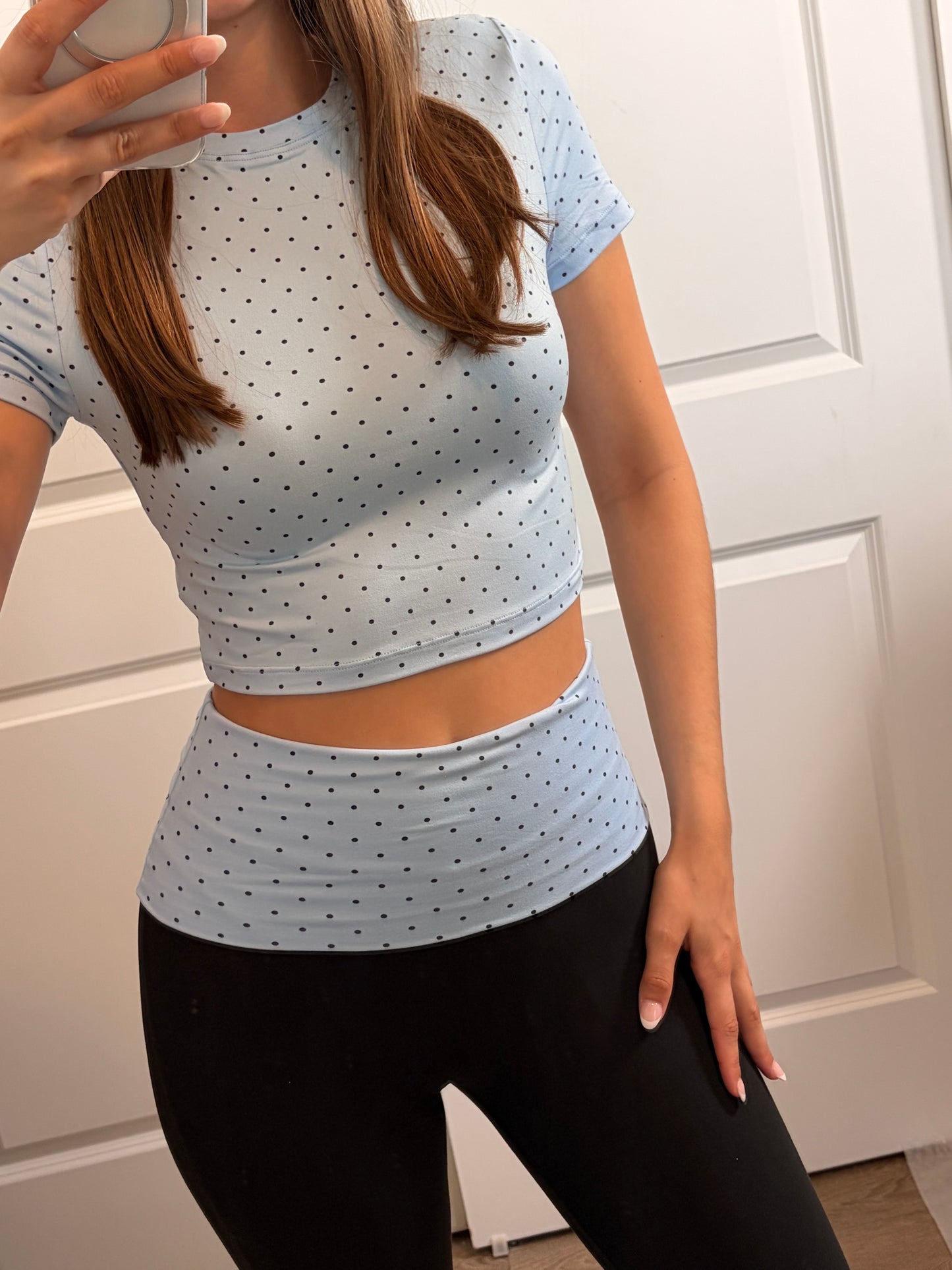 Blue Dot Darling - Flare Legging Brushed Set