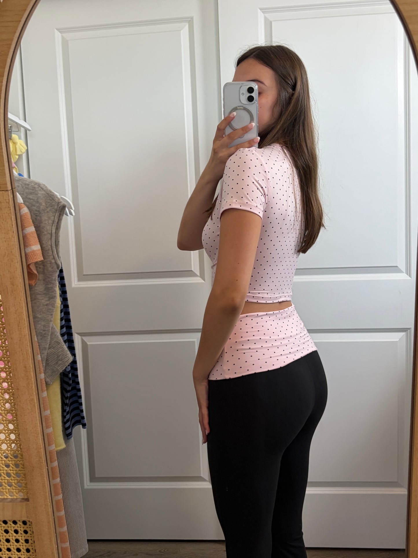 Pink Dot Darling - Flare Legging Brushed Set