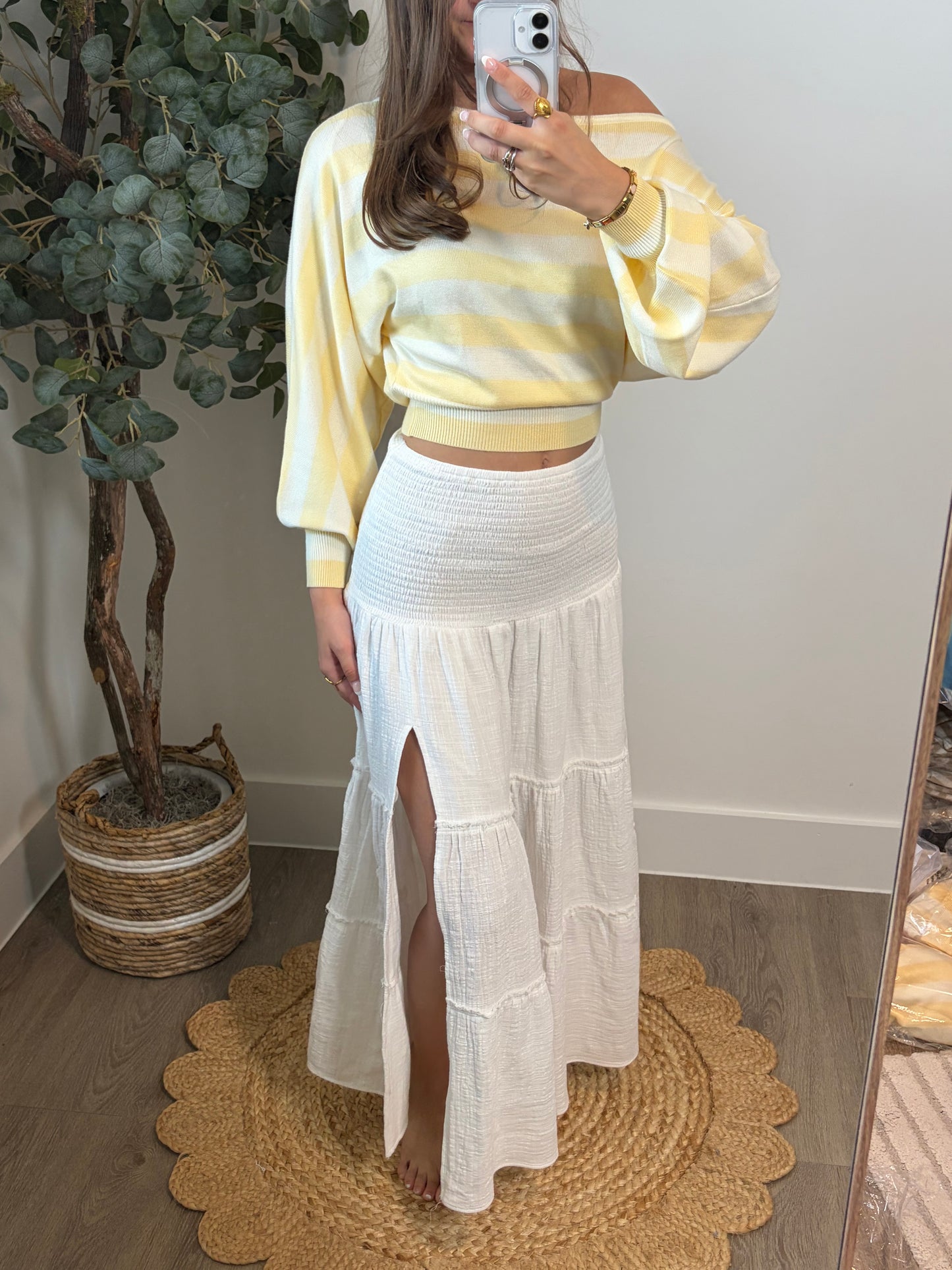 Spring Escape Smocked Skirt