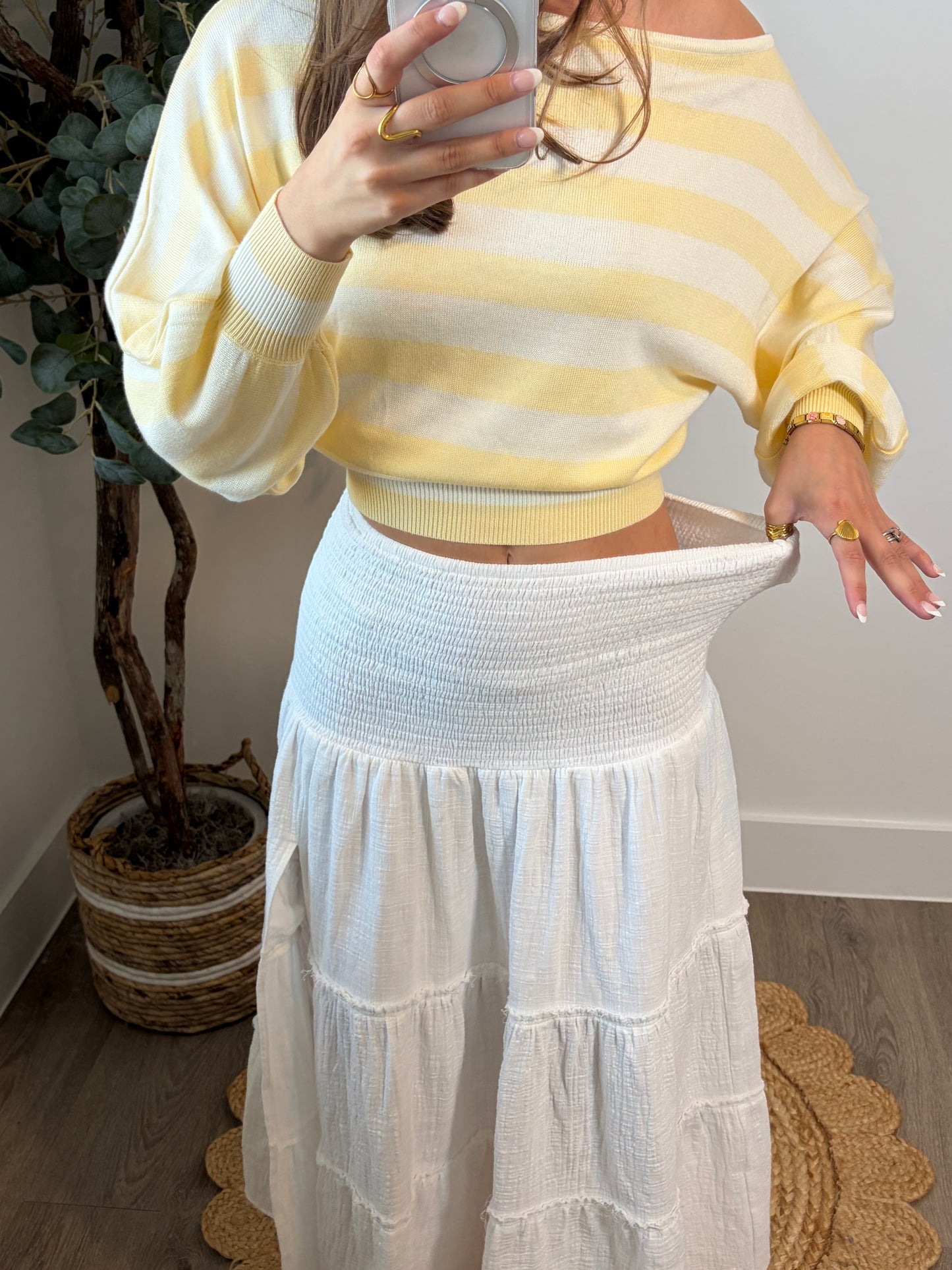 Spring Escape Smocked Skirt