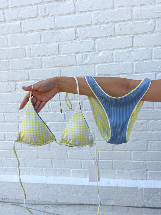 Blueberry Lemonade Reversible Bikini Set