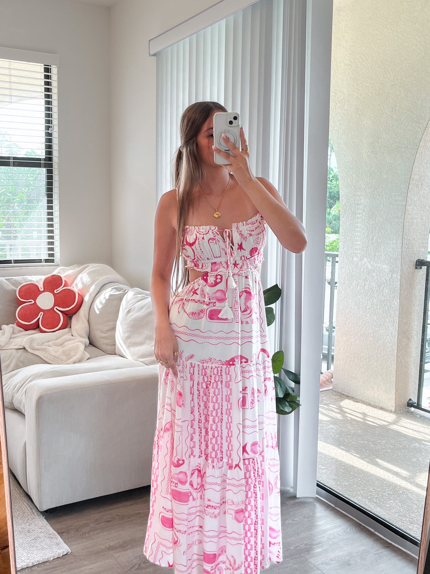 Sunset Shells Maxi Dress