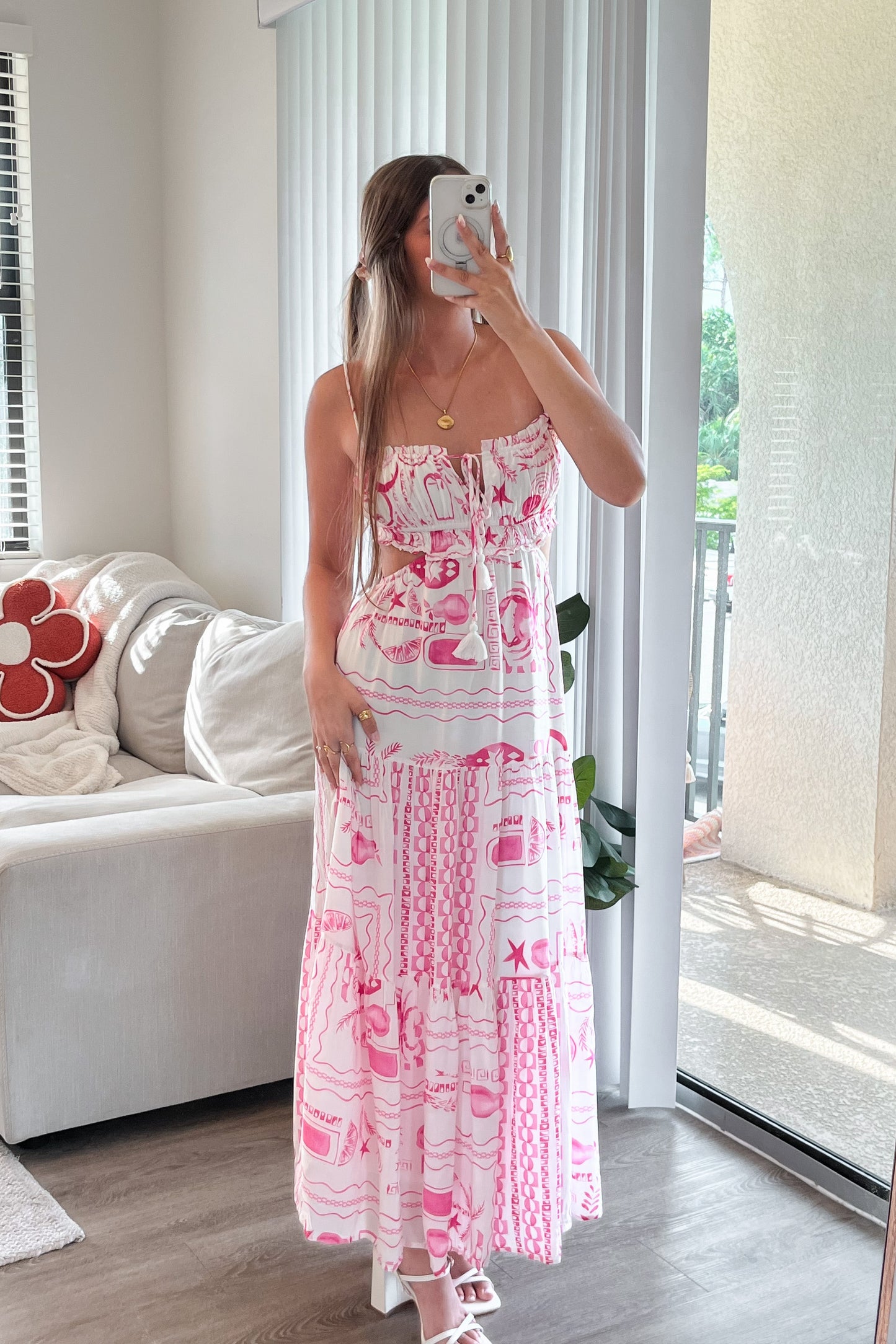 Sunset Shells Maxi Dress