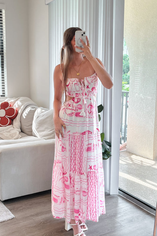 Sunset Shells Maxi Dress