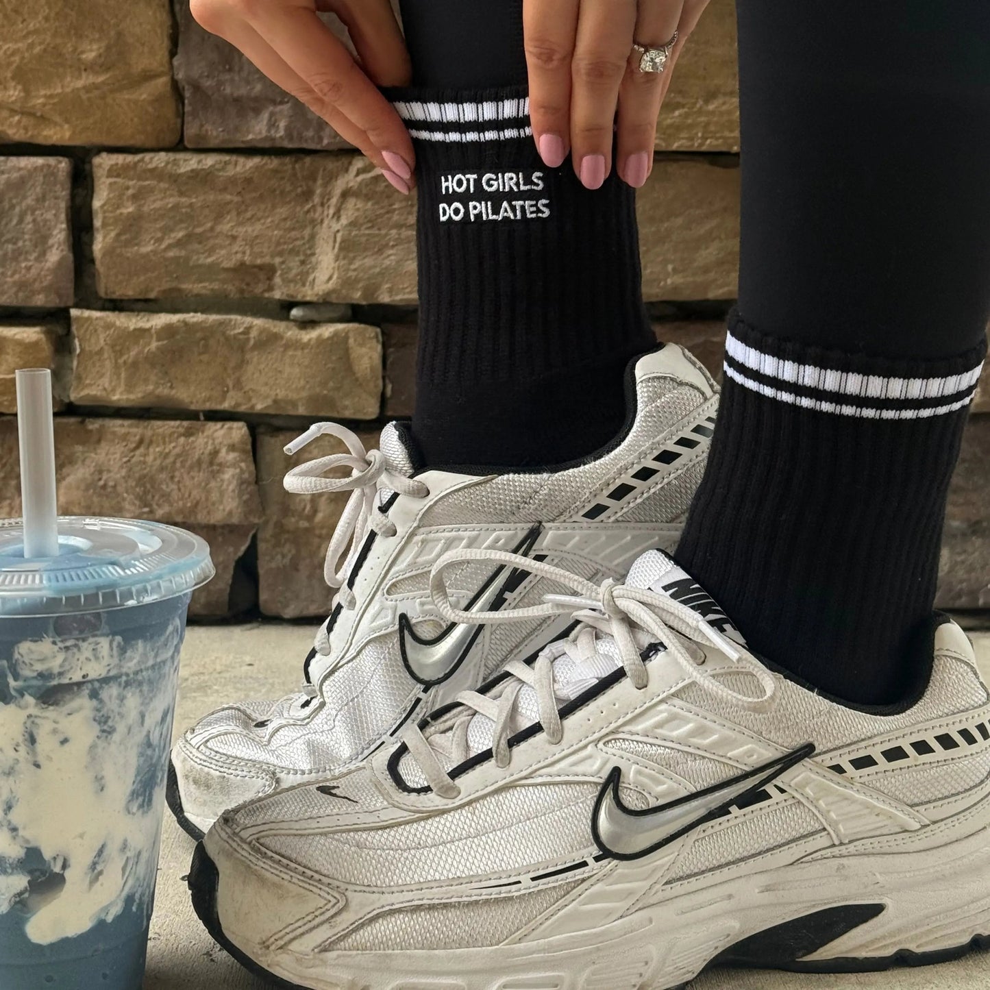 Hot Girls Do Pilates Grip Sock - 3 colors