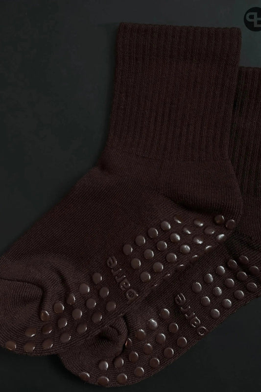 Brown Grip Sock