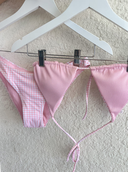 Pink Lemonade Reversible Bikini Set
