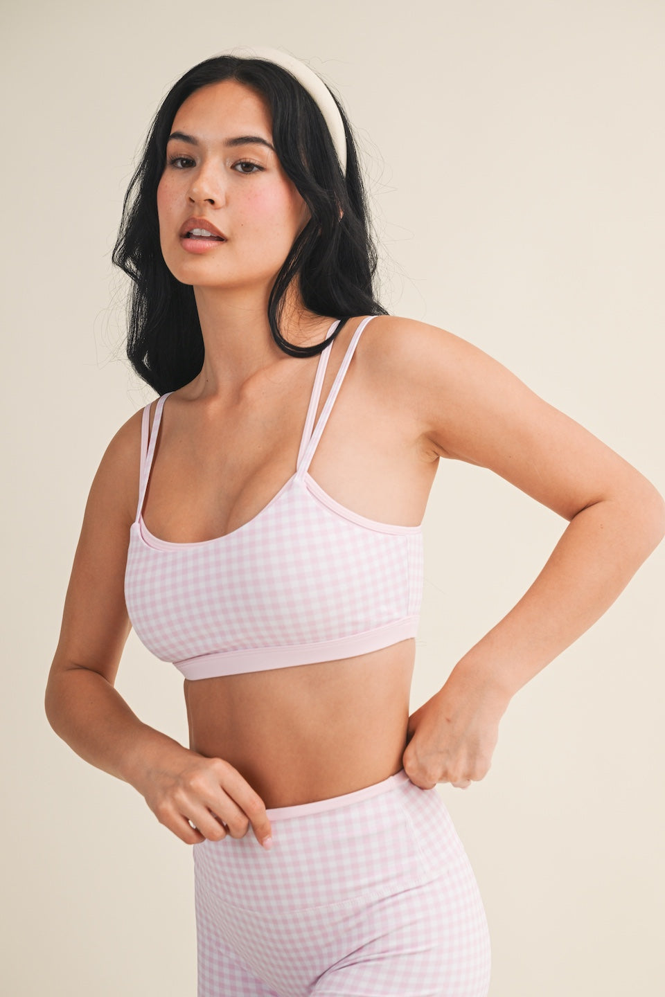 Light Pink Gingham Set