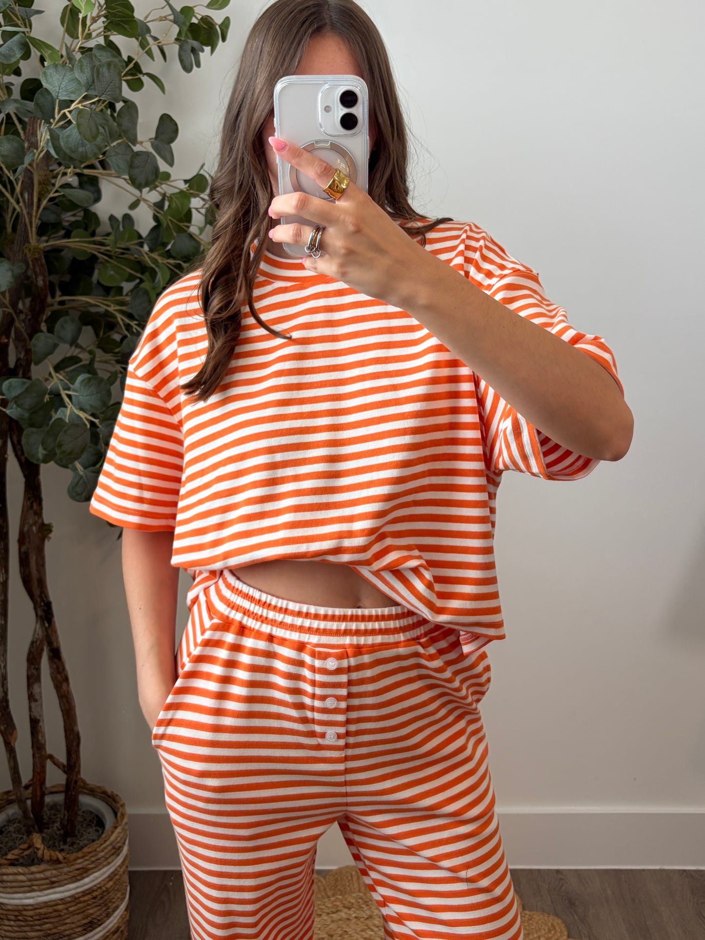 Orangesicle Stripe Set