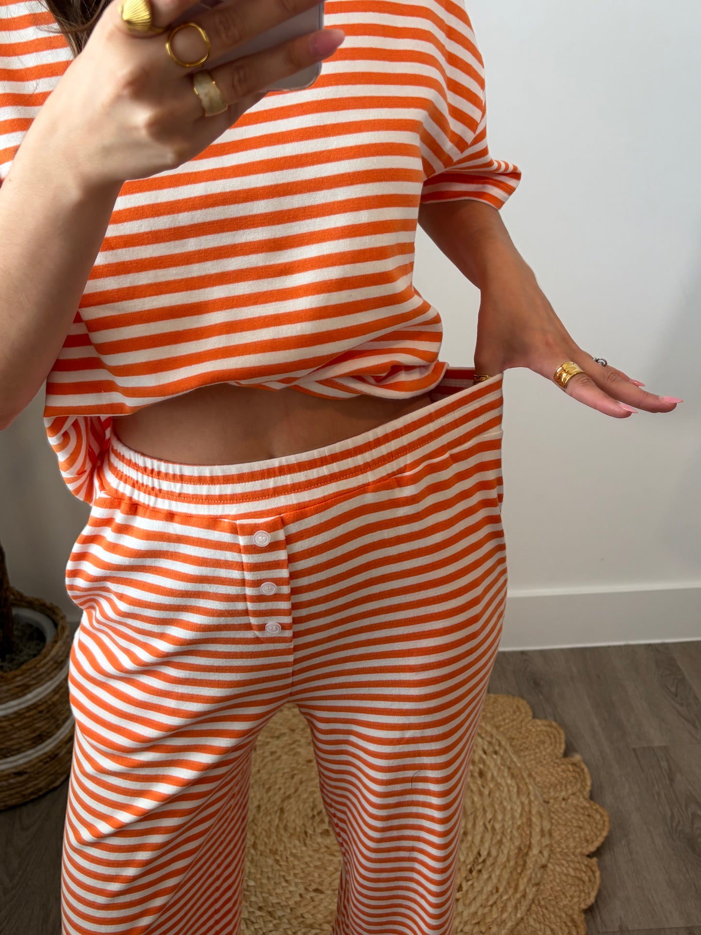 Orangesicle Stripe Set