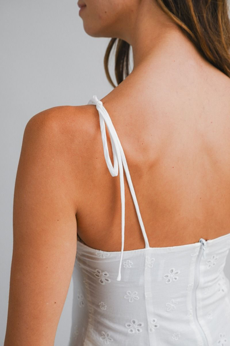 Daisy Eyelet Tie Top