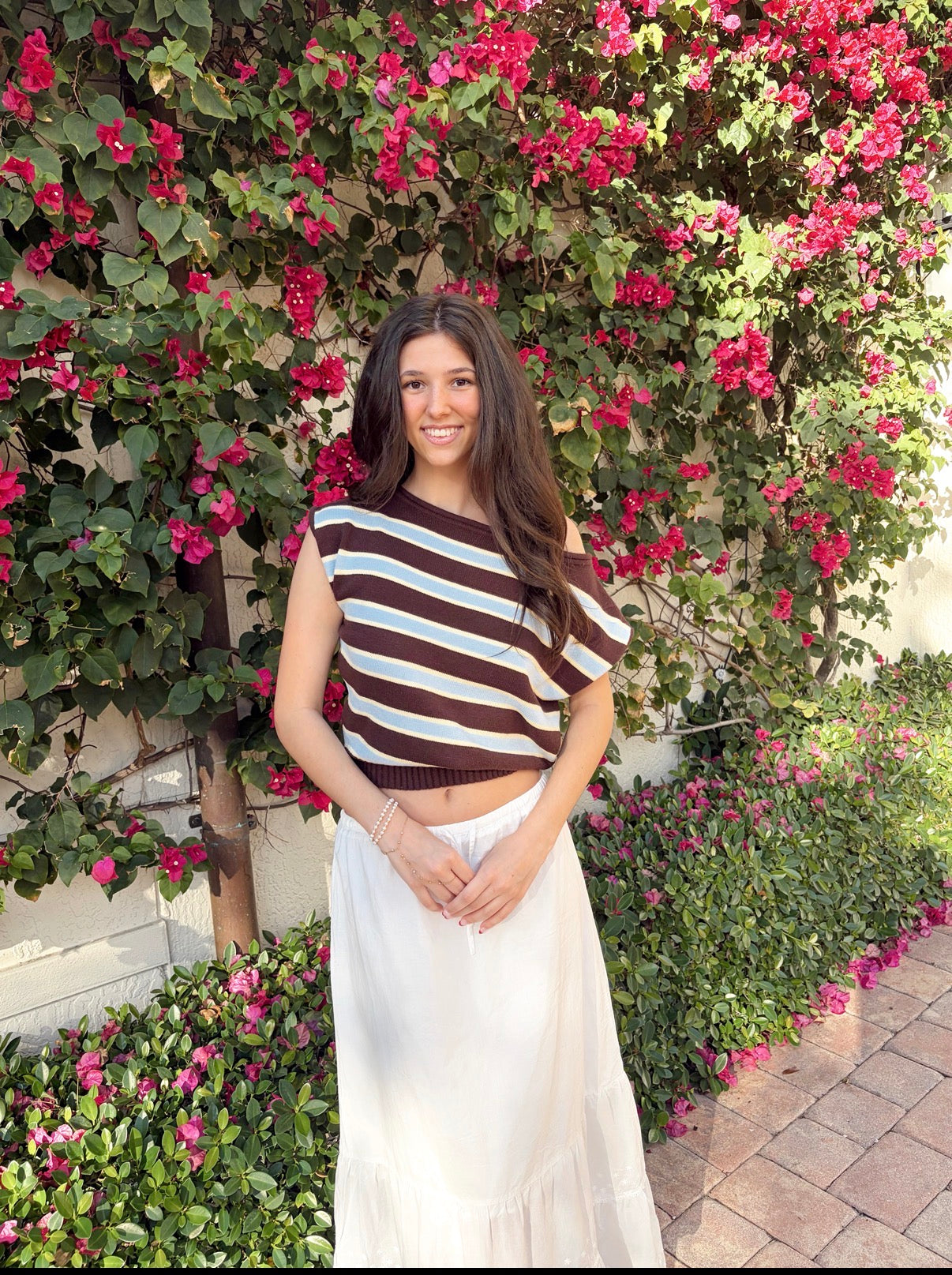 Soft Skies Stripe Top