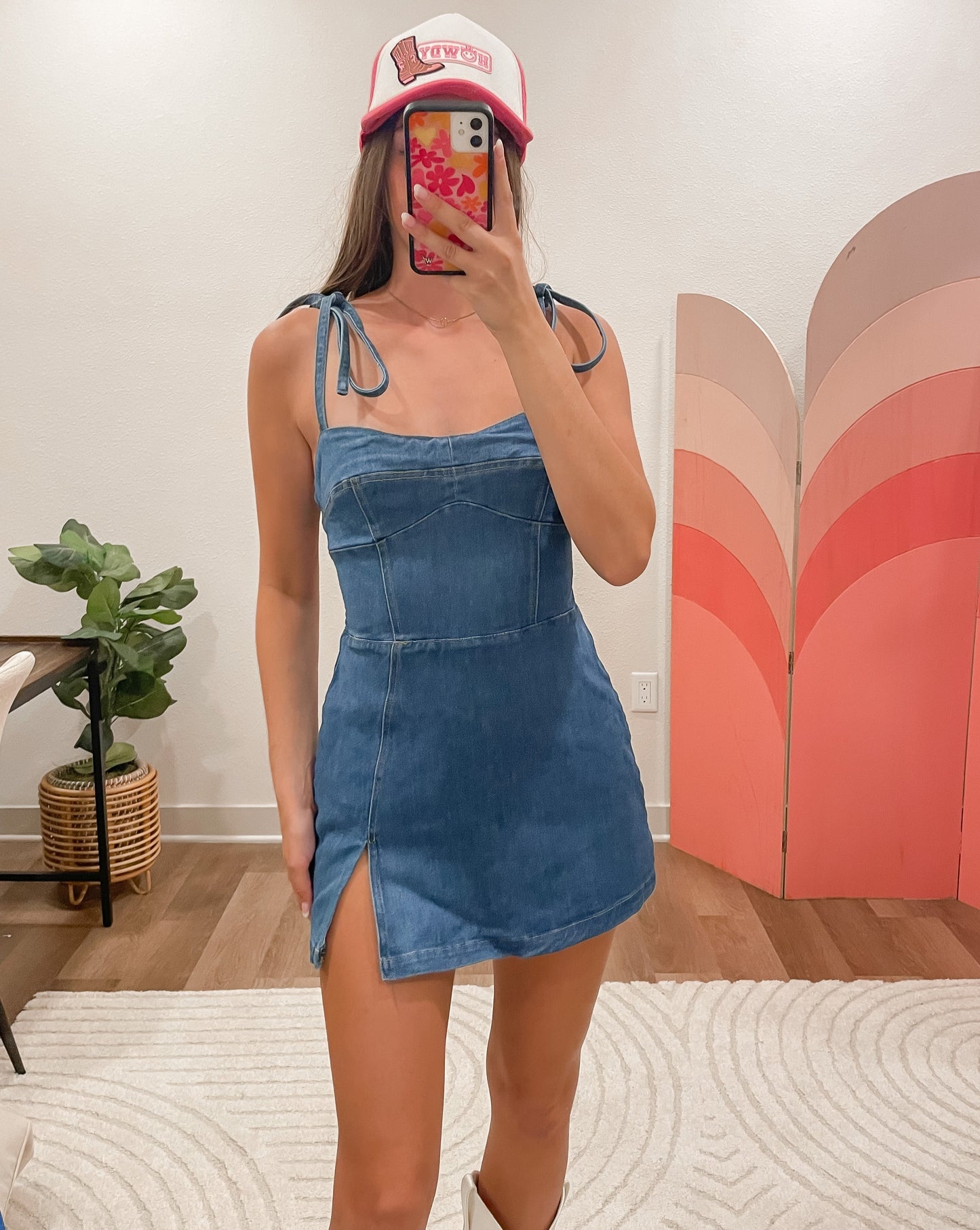 Denim Tie Dress