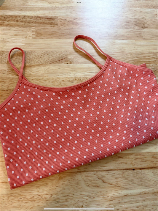 Orange Polka Dot Seamless