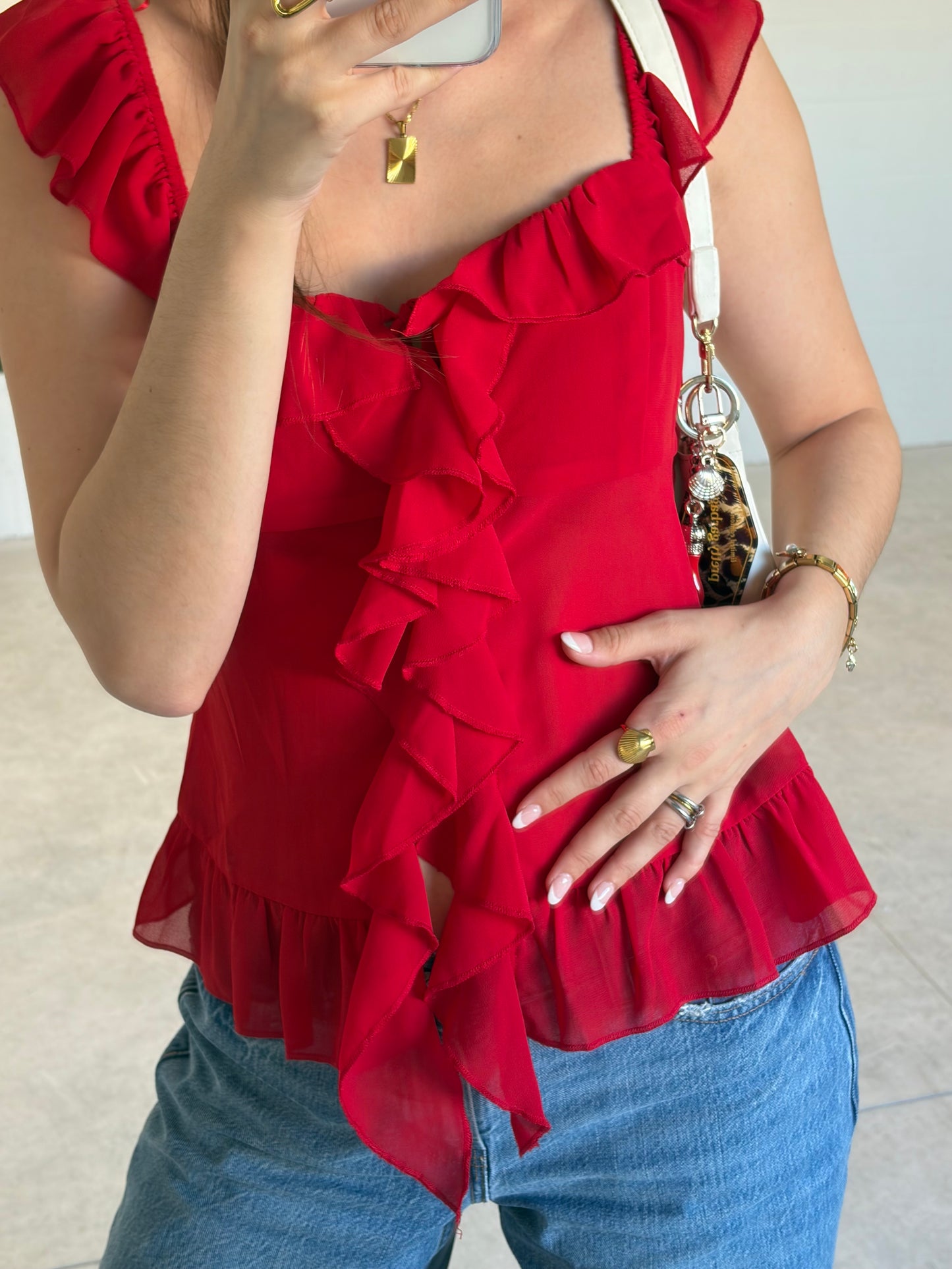 Love You More Ruffle Top