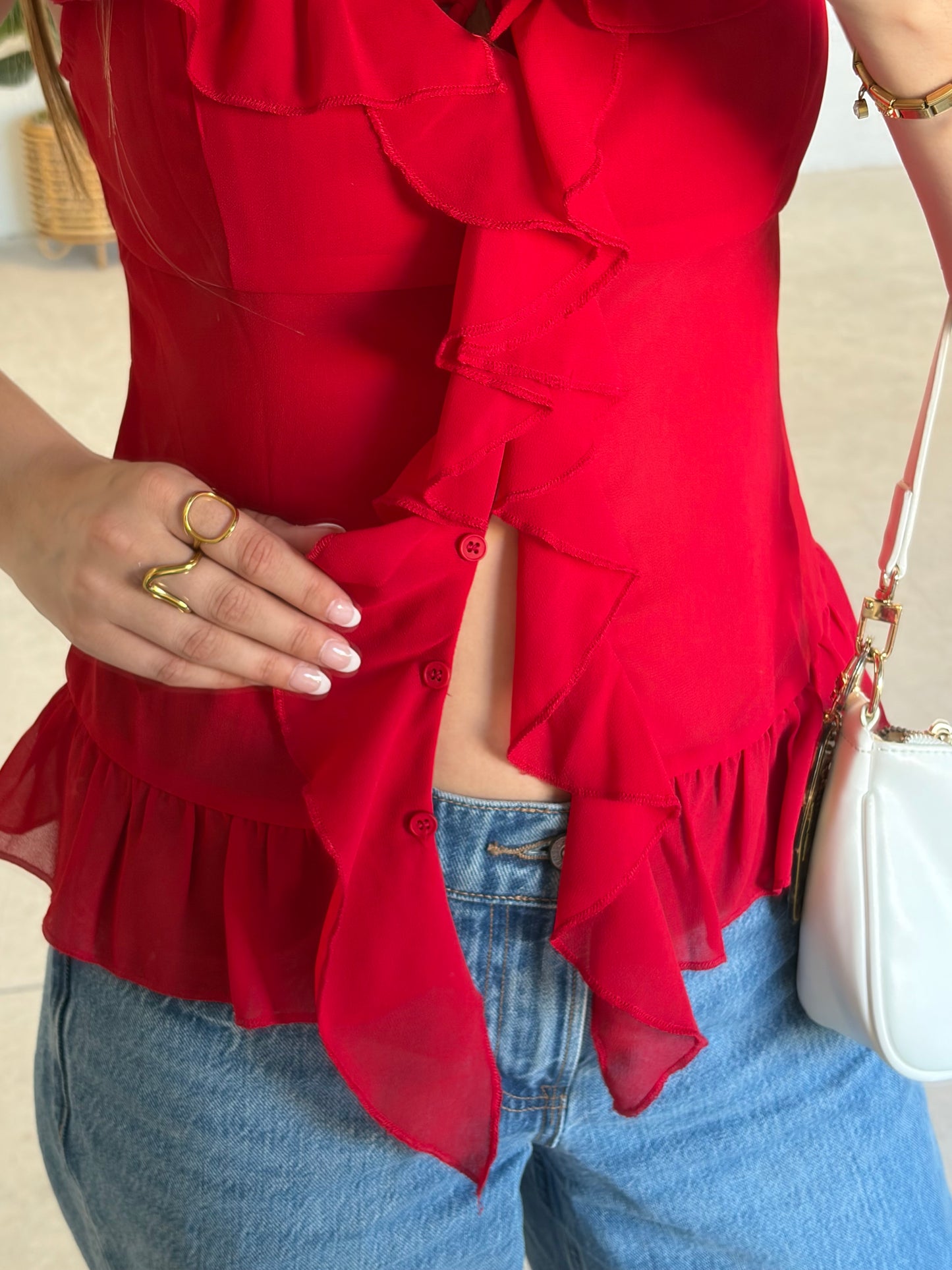 Love You More Ruffle Top