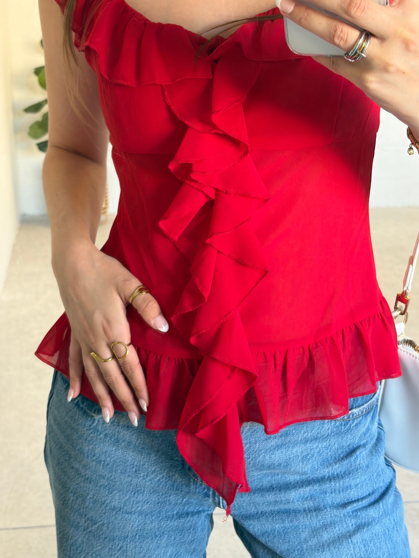 Love You More Ruffle Top