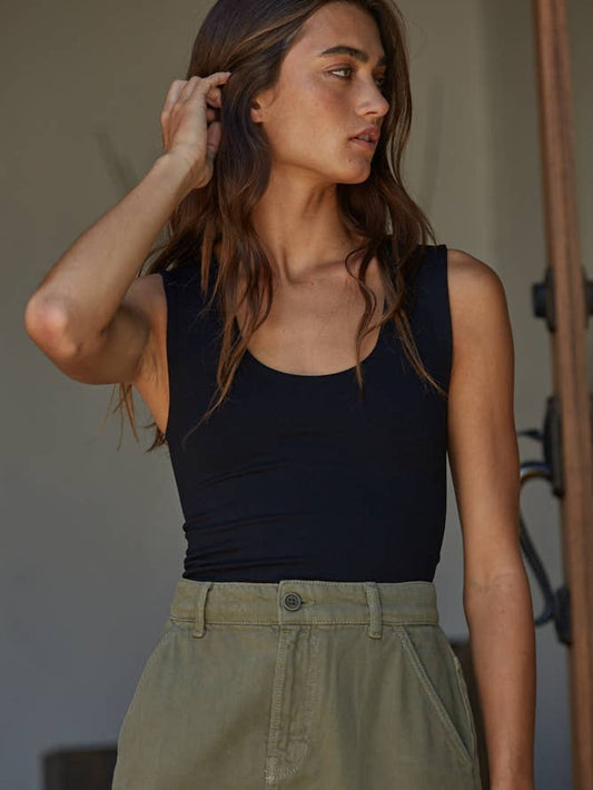 Black Seamless Tank