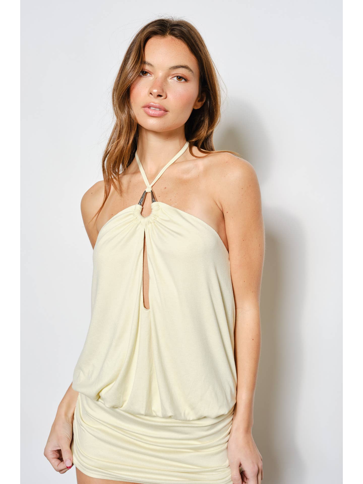 Yellow Halter Dress