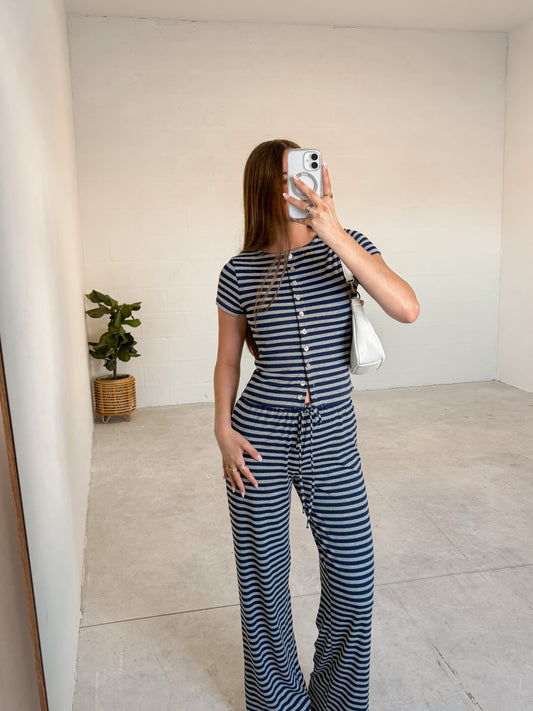 Navy Harbor Stripe Set