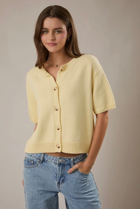 Daisy Days Knit Tee Cardigan