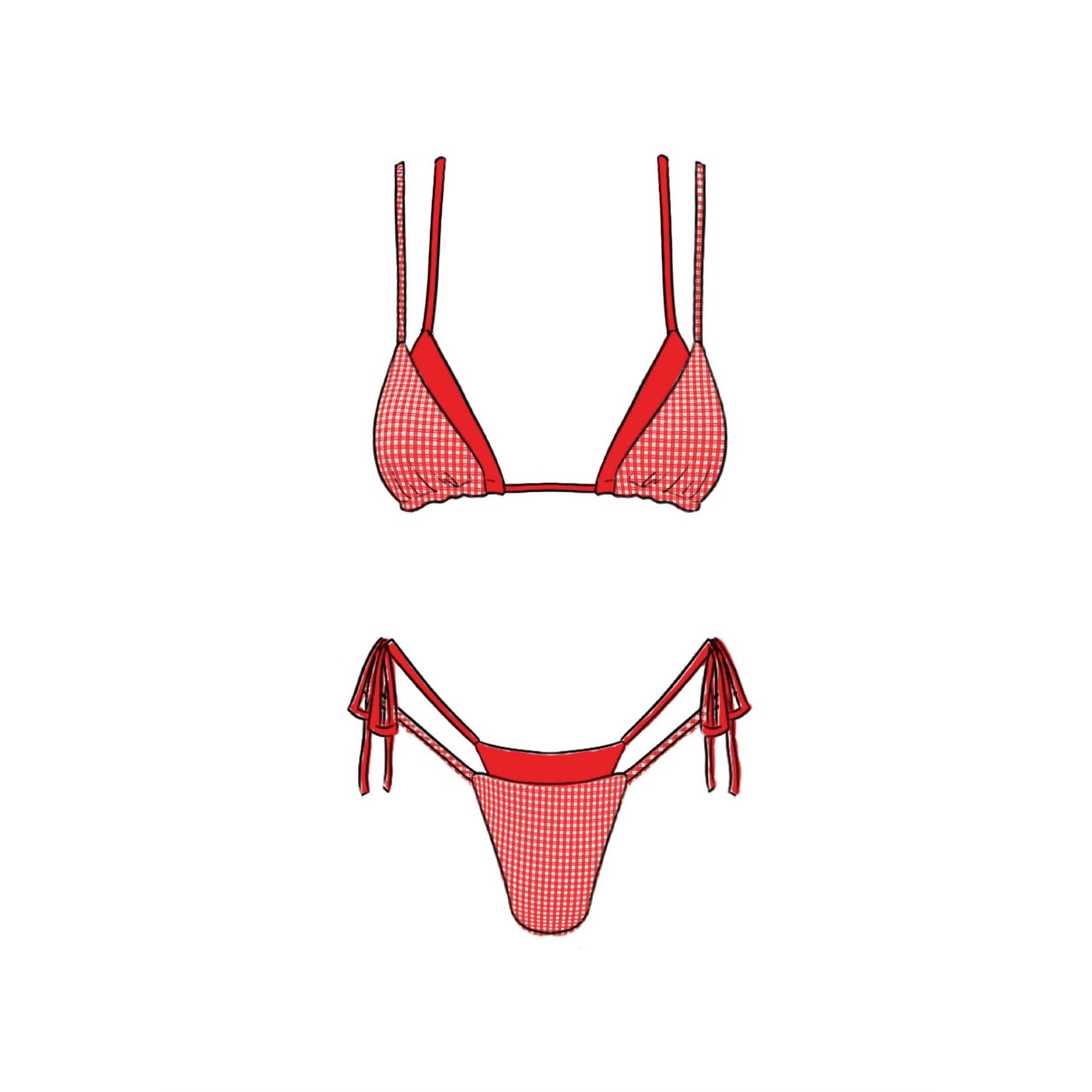 Tropic Gingham Bikini Set