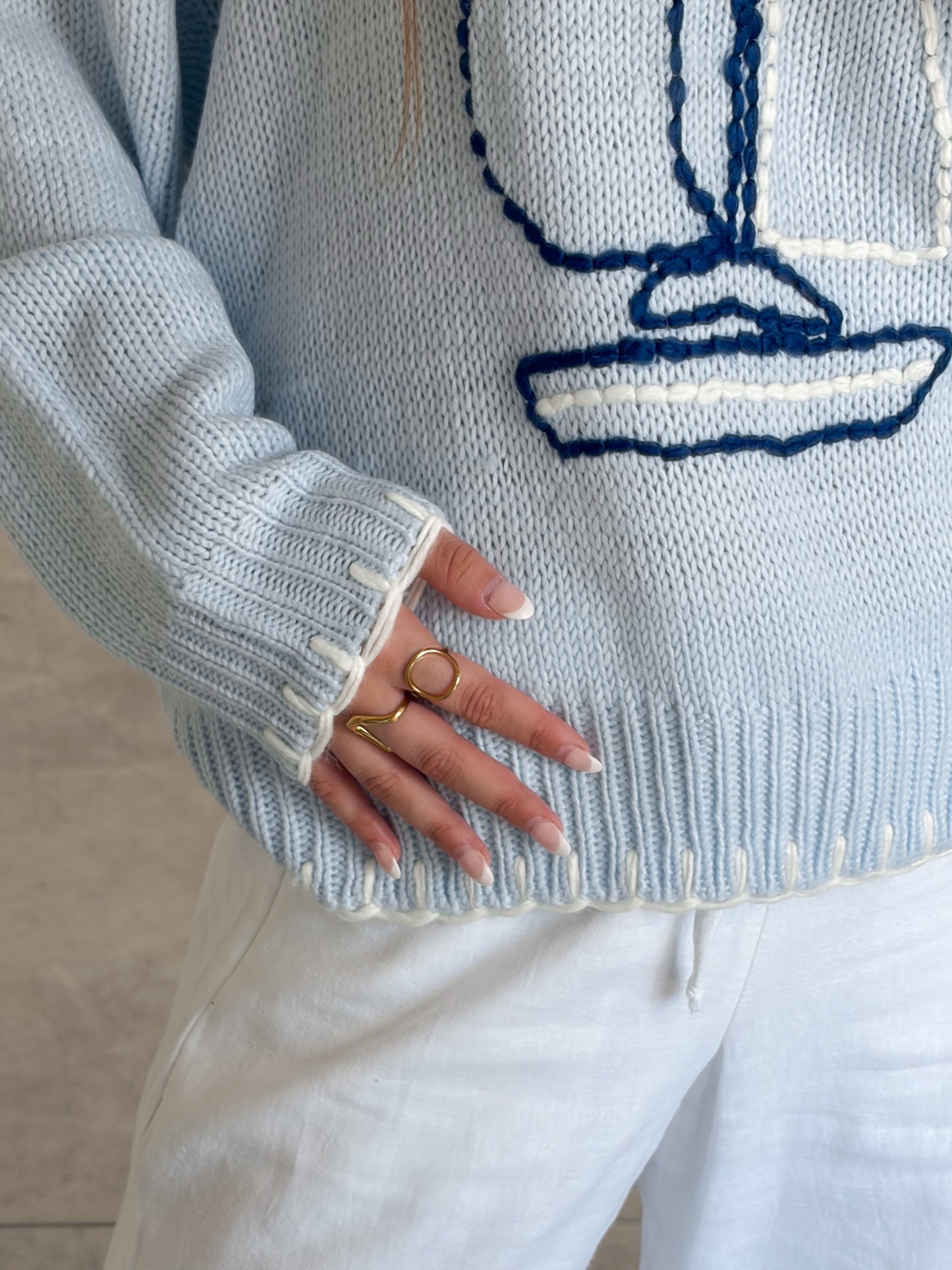 Sailing Away Sweater