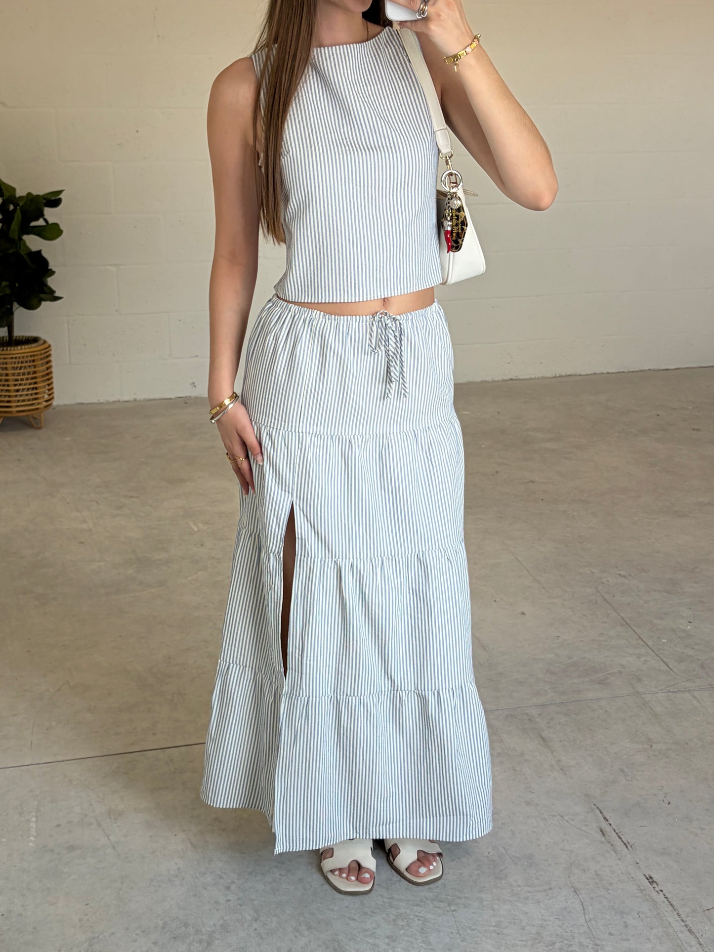Soft Tide Maxi Skirt