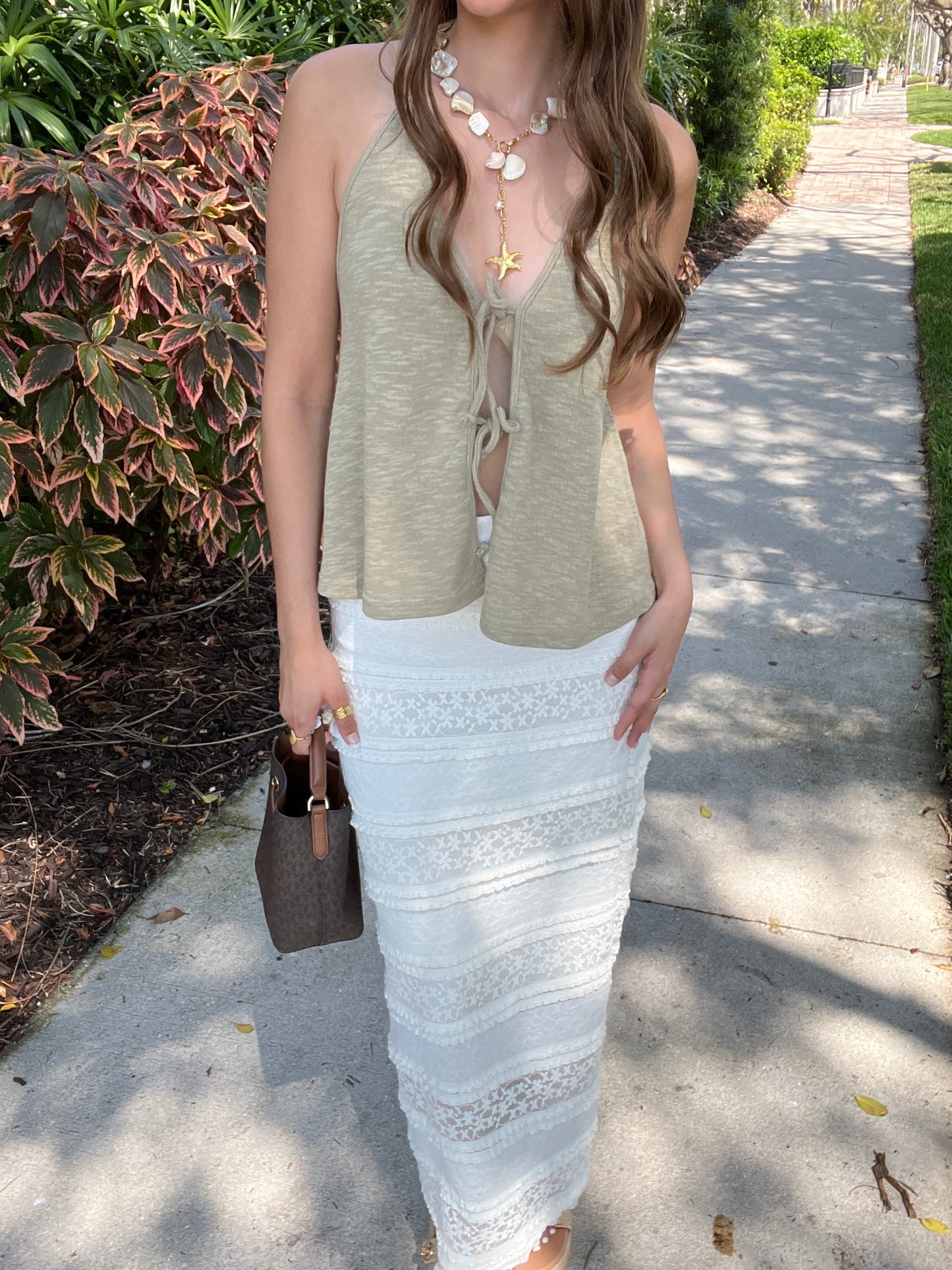 Harbor Lace Midi Skirt